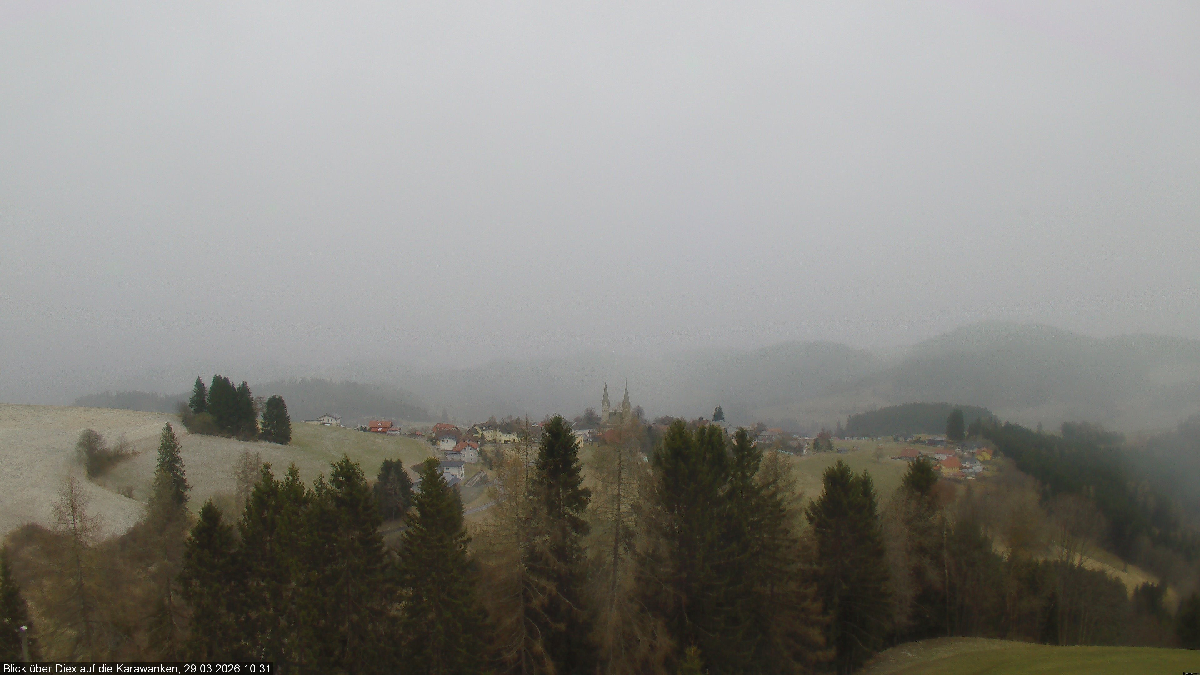 Archiv Foto Webcam Blick auf Diex (Kärnten)