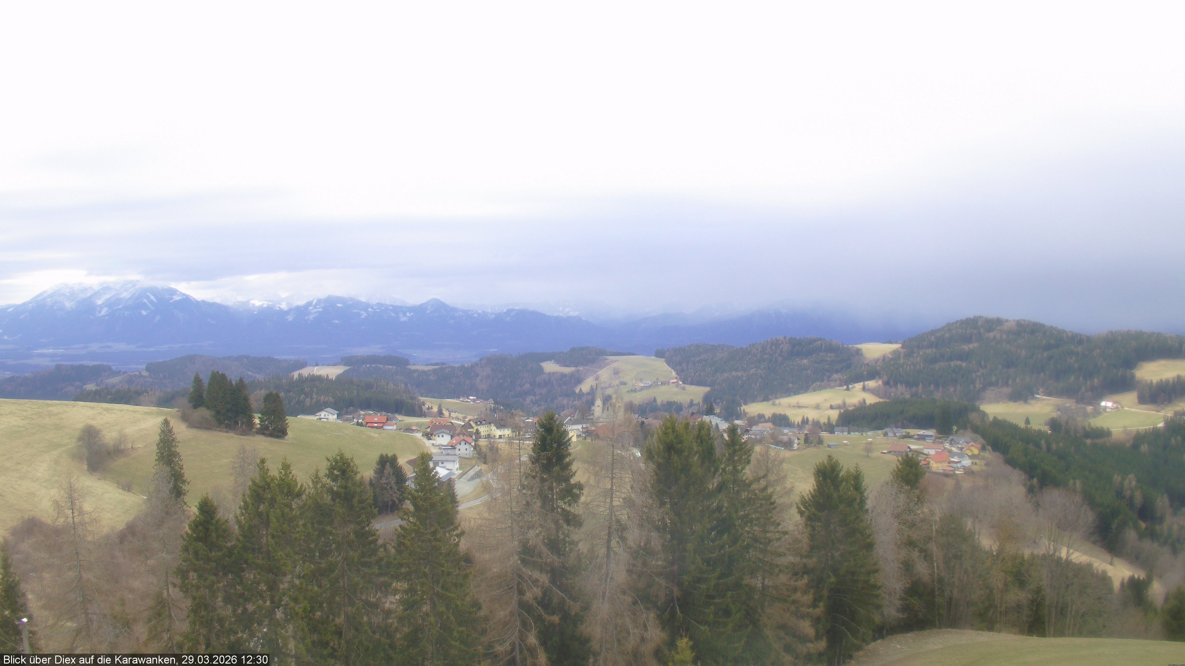 Archiv Foto Webcam Blick auf Diex (Kärnten)