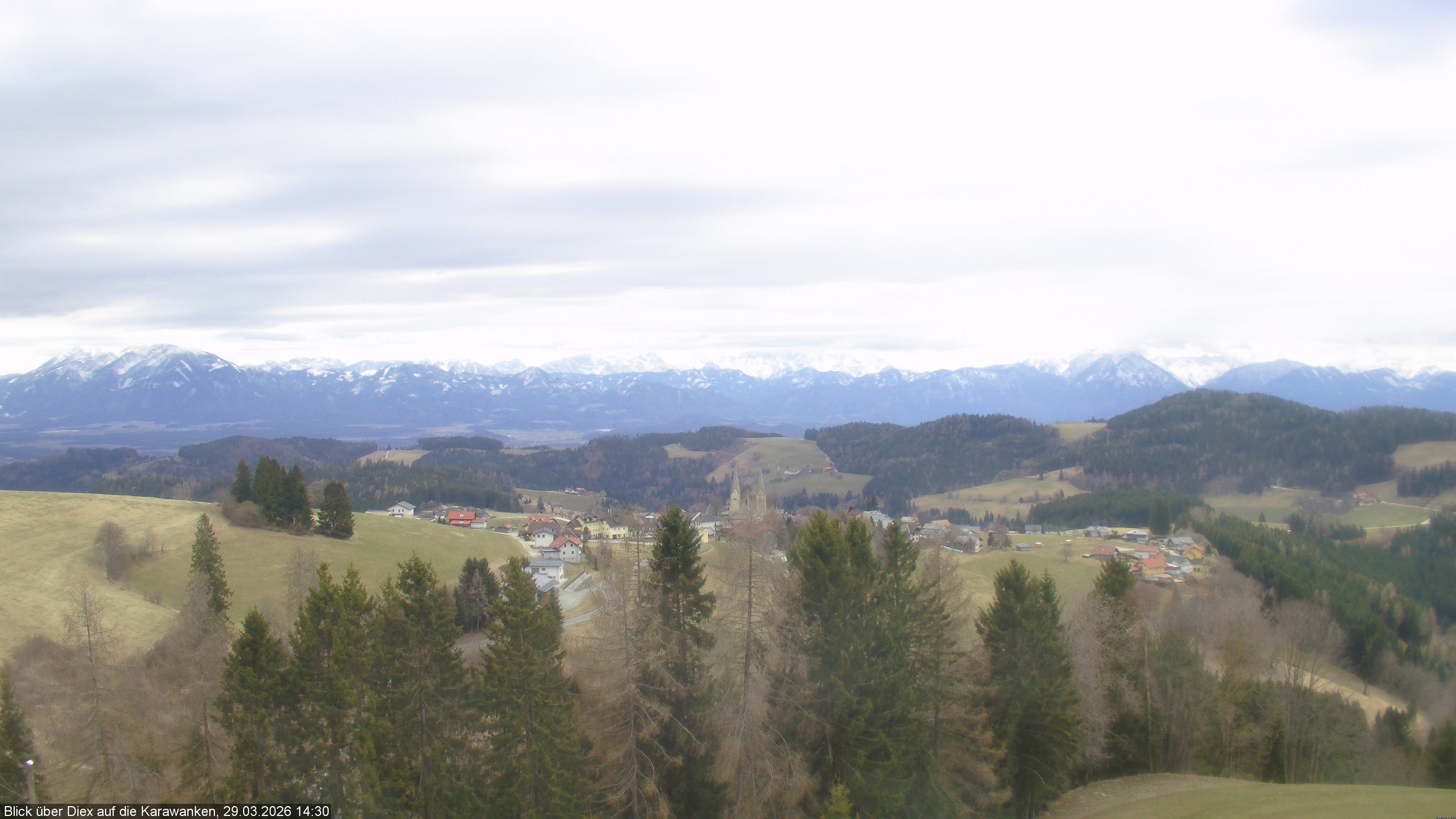 Archiv Foto Webcam Blick auf Diex (Kärnten)