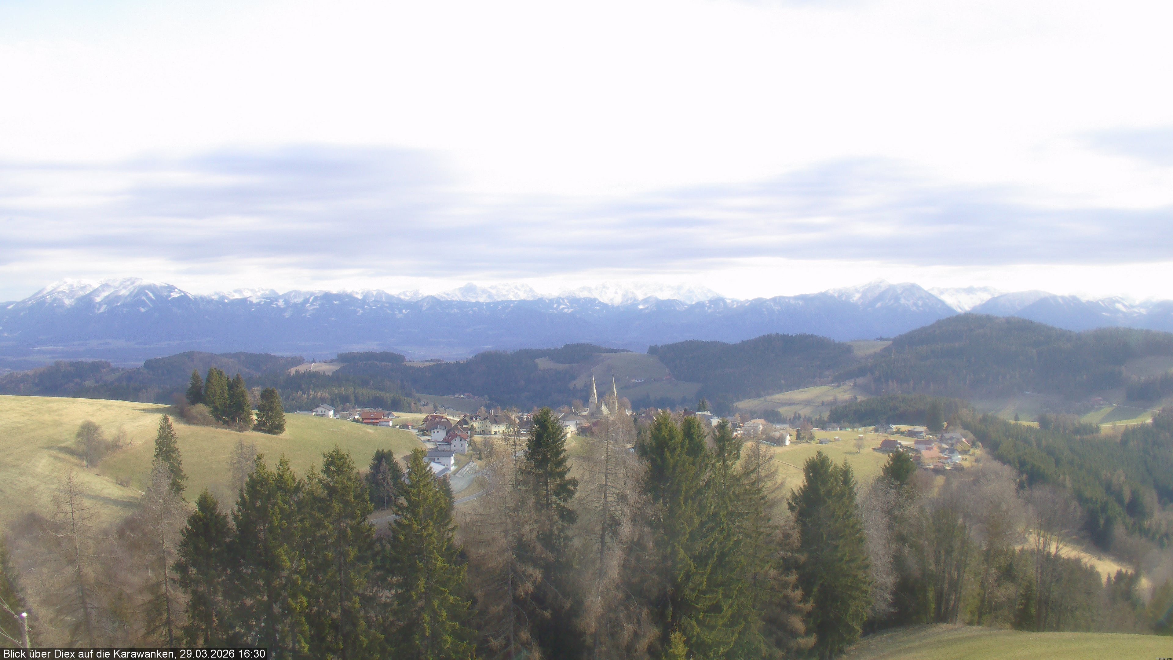 Archiv Foto Webcam Blick auf Diex (Kärnten)