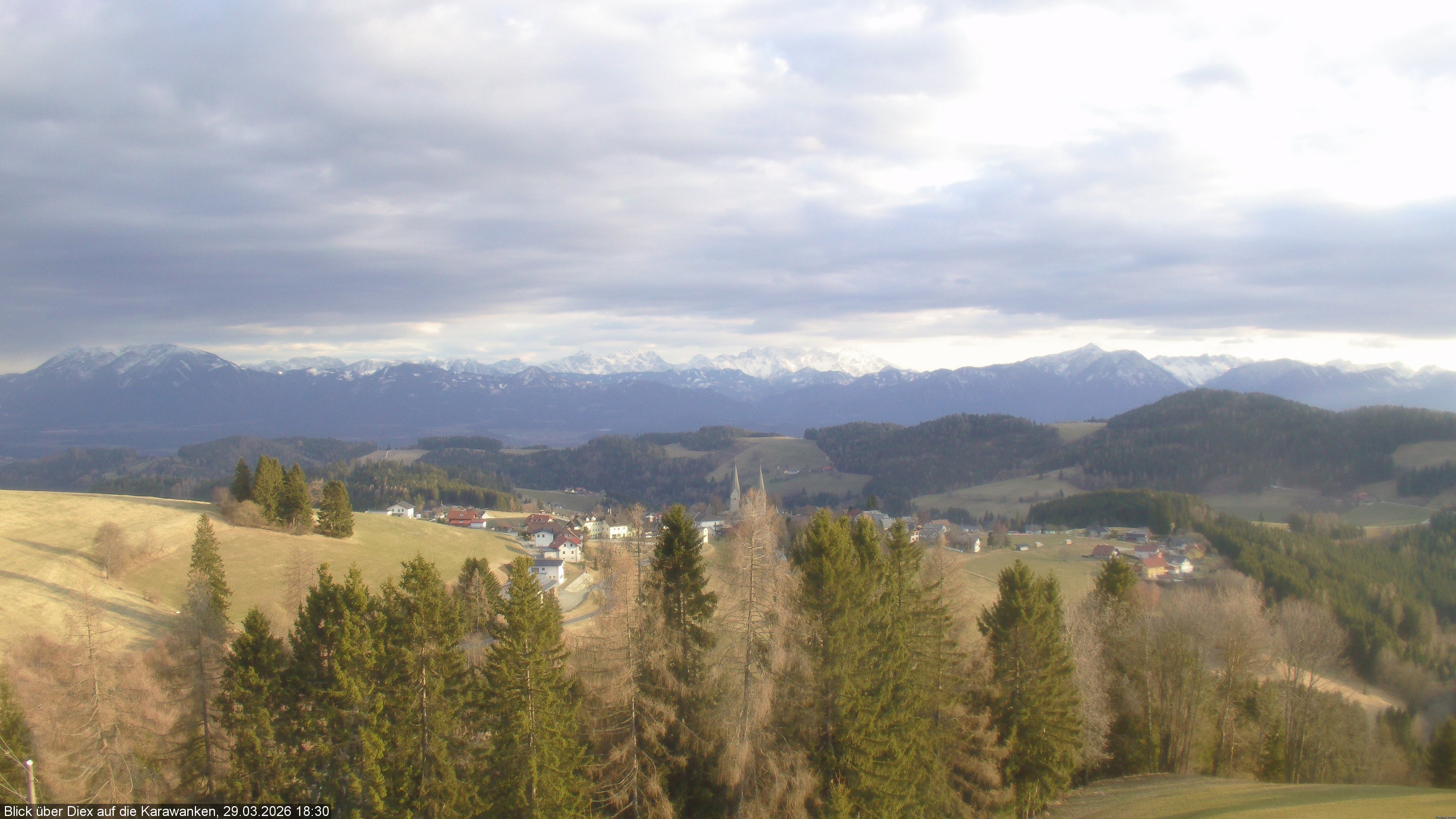 Archiv Foto Webcam Blick auf Diex (Kärnten)
