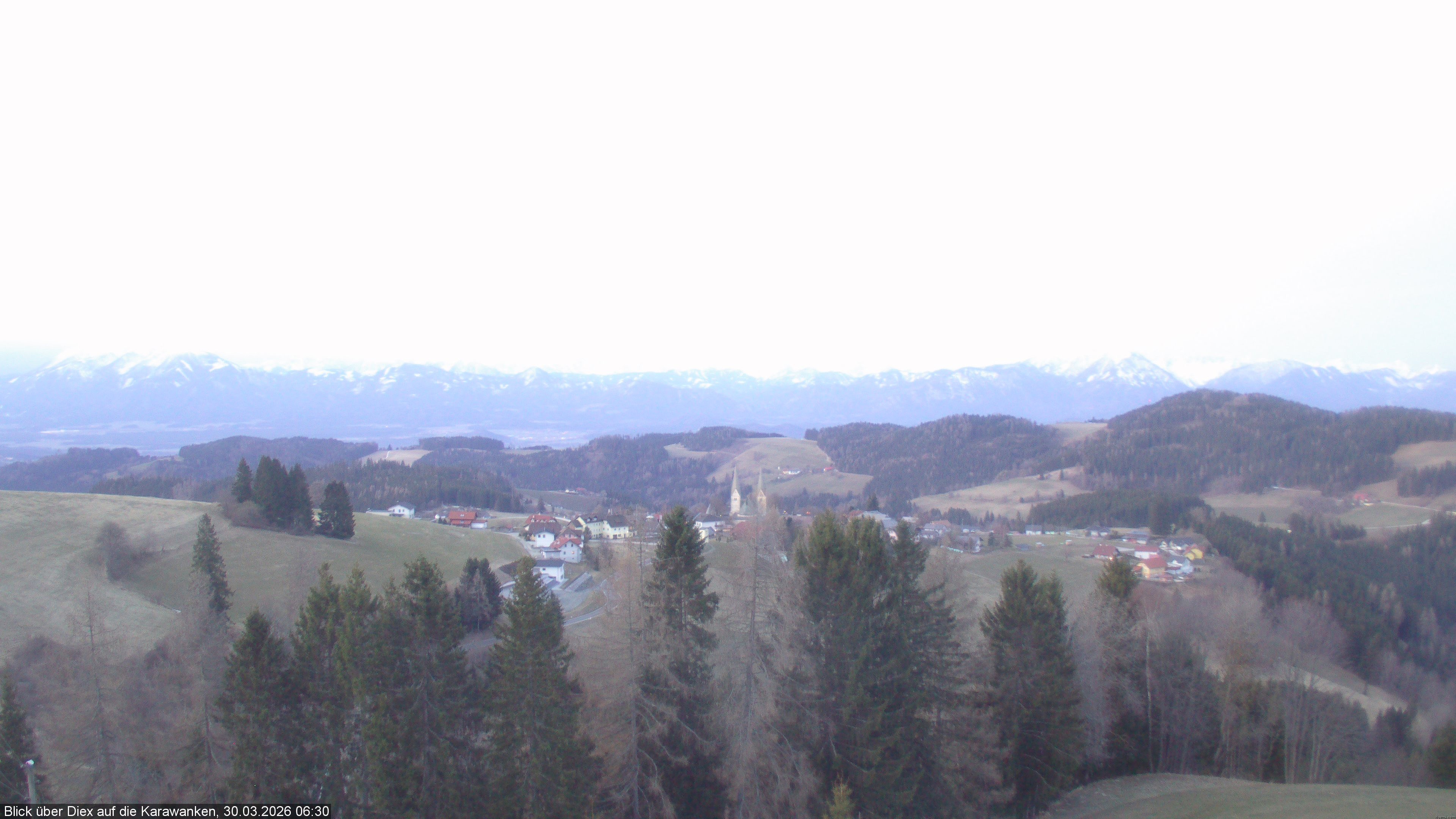 Archiv Foto Webcam Blick auf Diex (Kärnten)