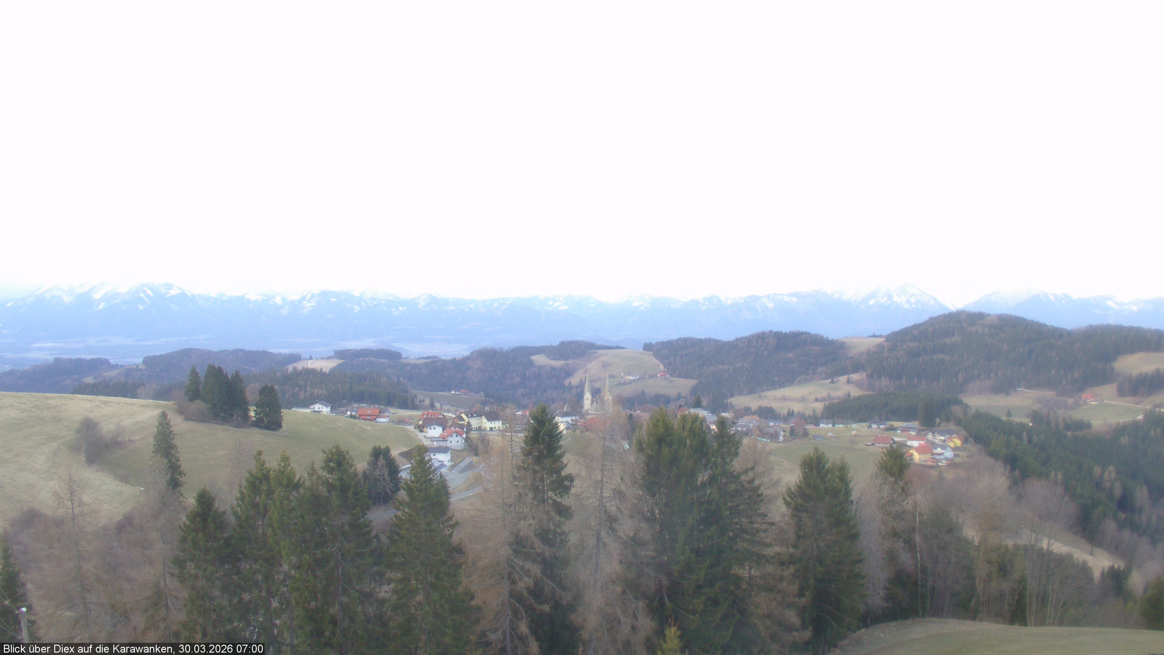 Archiv Foto Webcam Blick auf Diex (Kärnten)