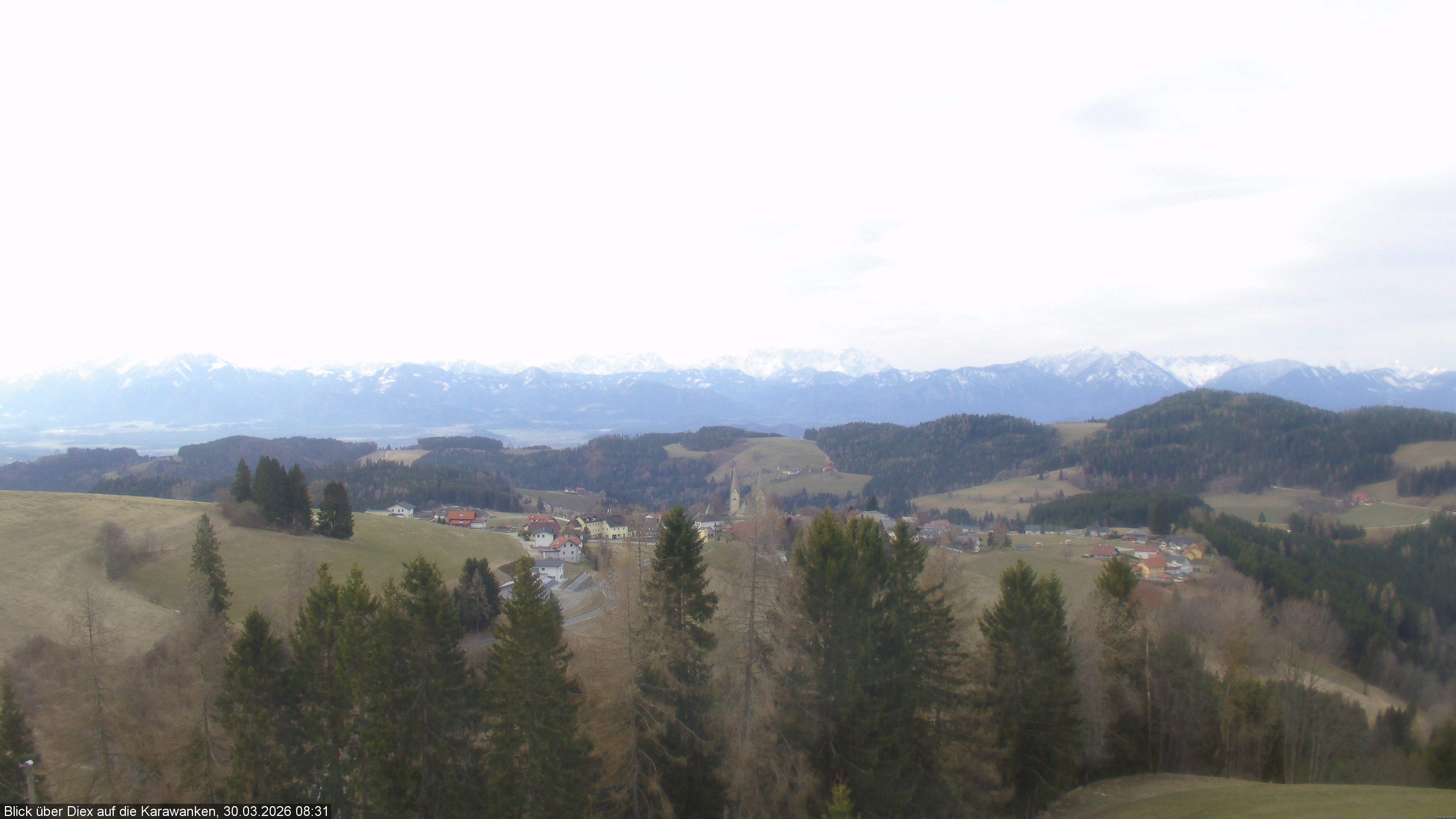 Archiv Foto Webcam Blick auf Diex (Kärnten)