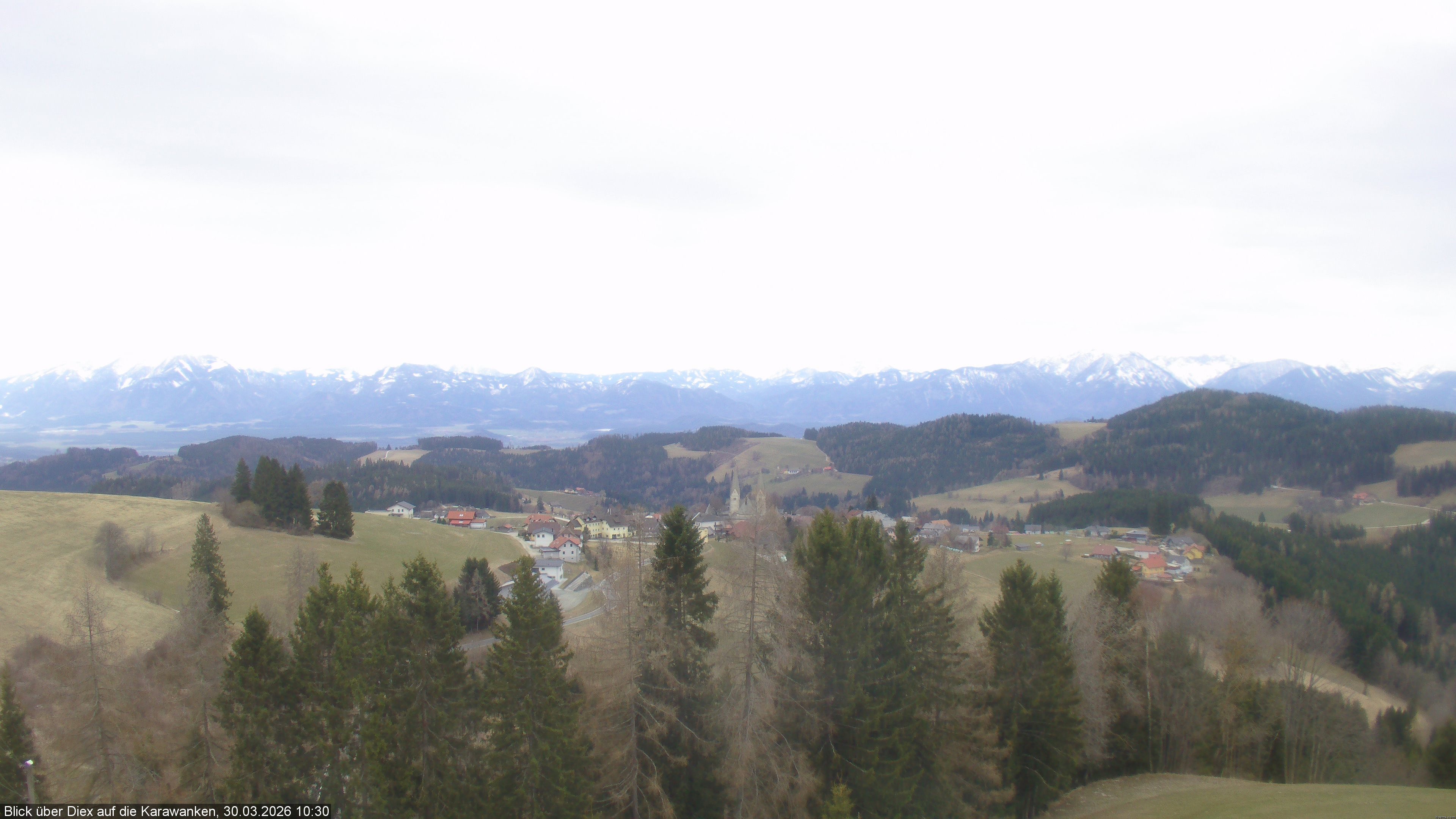 Archiv Foto Webcam Blick auf Diex (Kärnten)