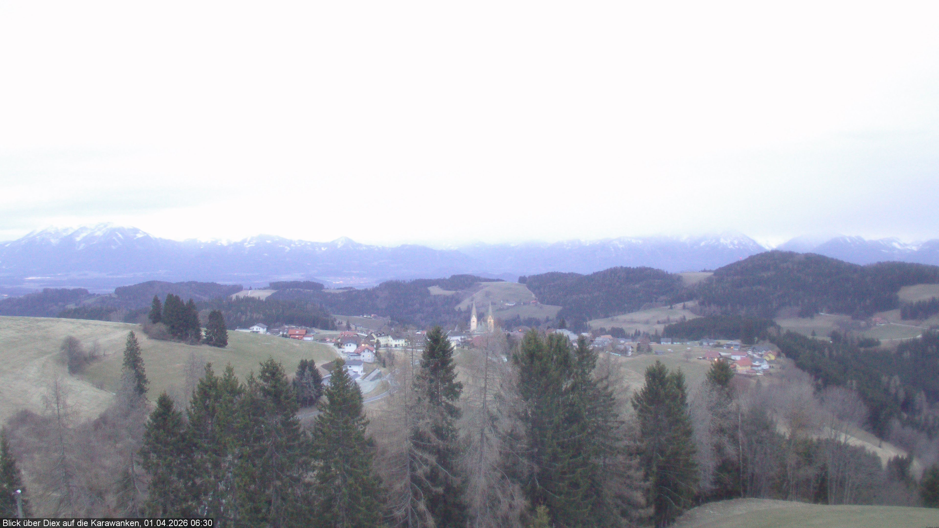 Archiv Foto Webcam Blick auf Diex (Kärnten)