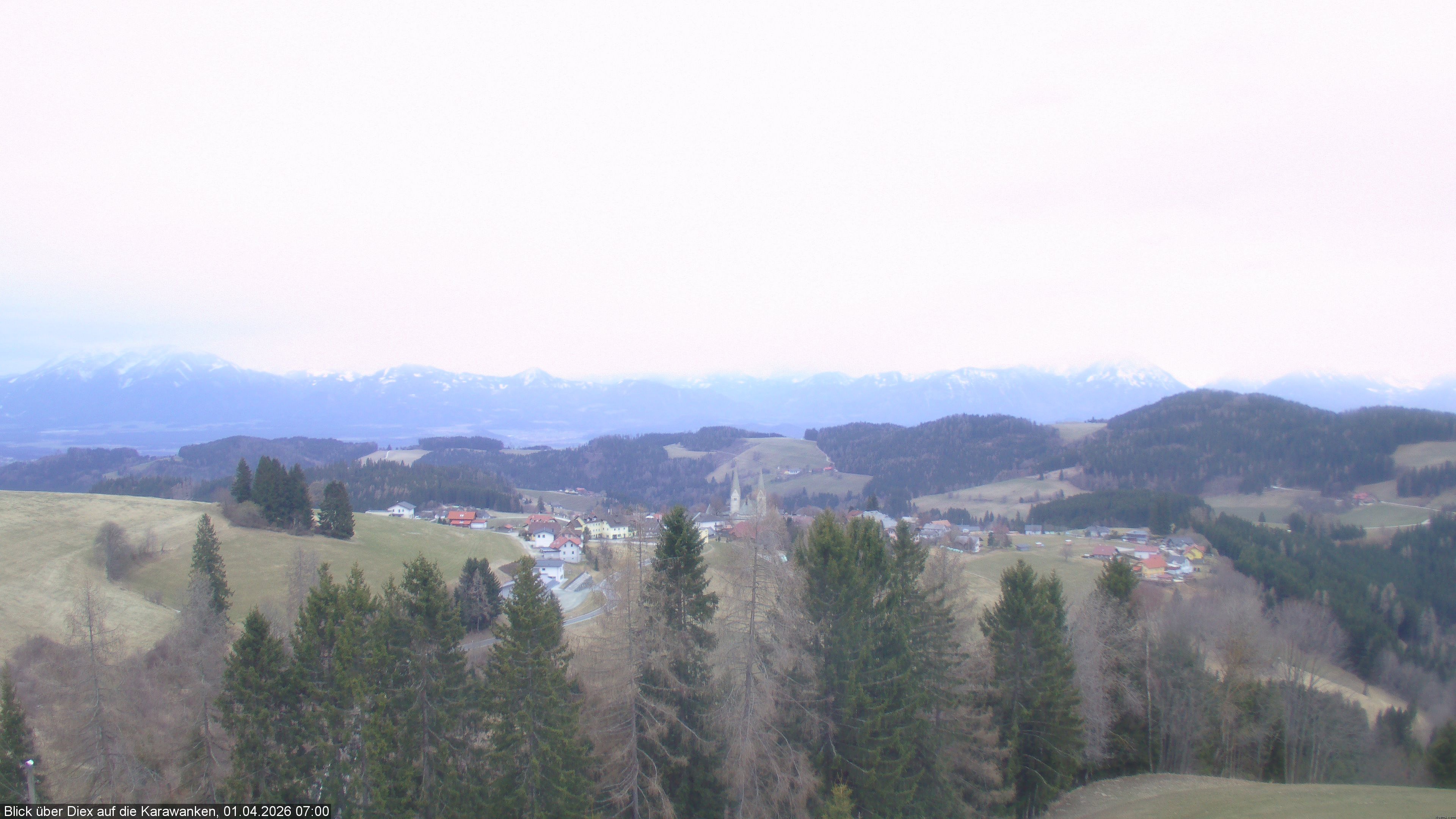 Archiv Foto Webcam Blick auf Diex (Kärnten)