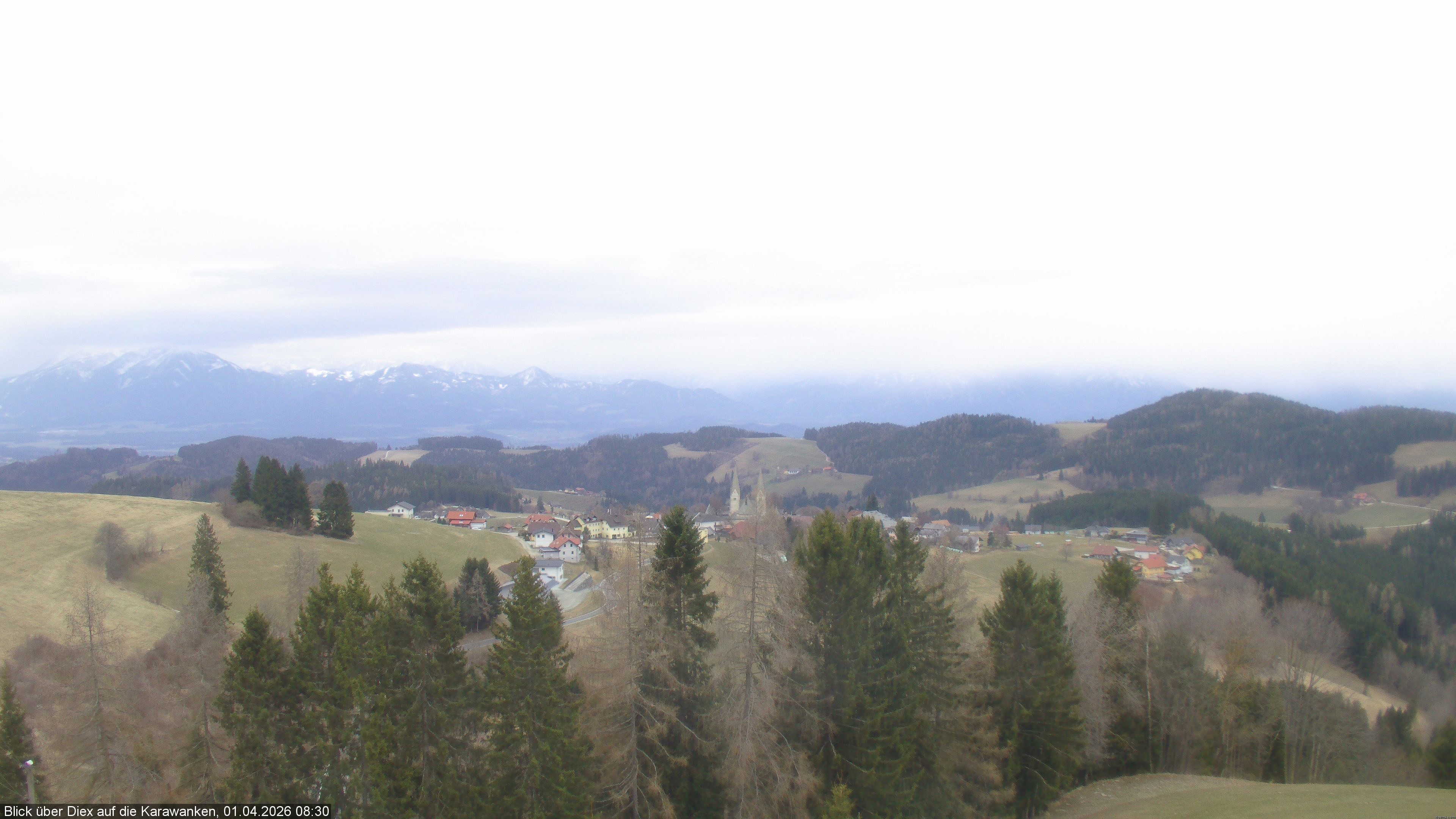 Archiv Foto Webcam Blick auf Diex (Kärnten)