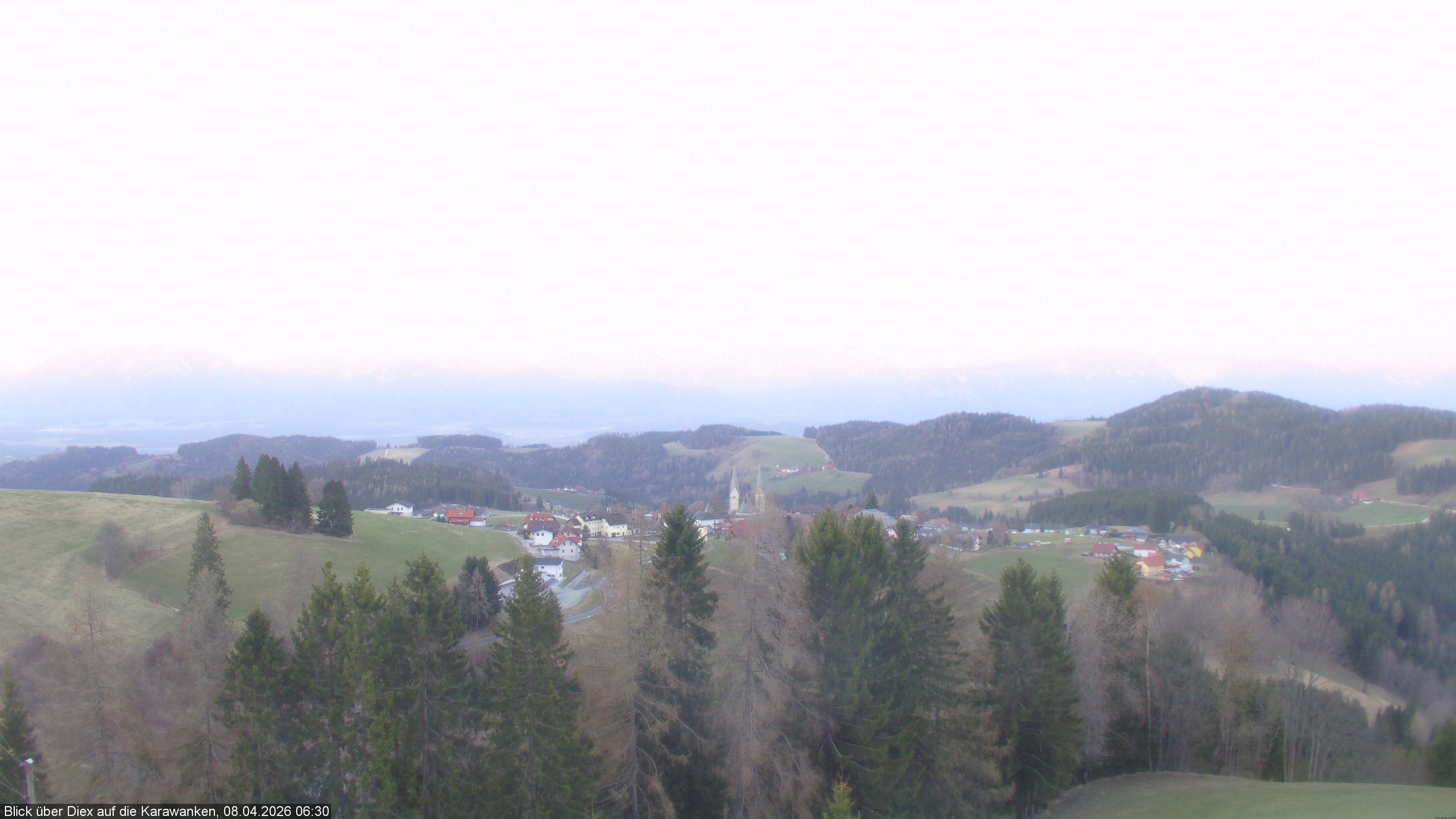 Archiv Foto Webcam Blick auf Diex (Kärnten)