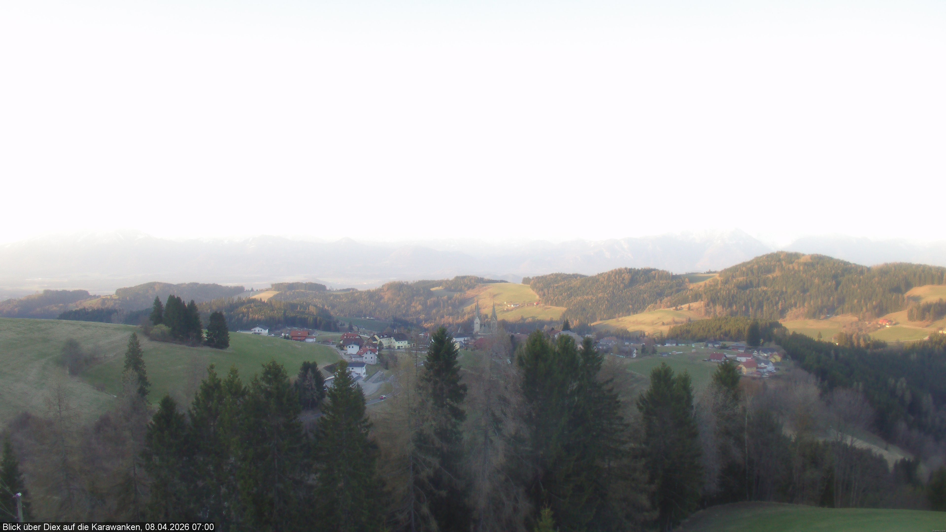 Archiv Foto Webcam Blick auf Diex (Kärnten)