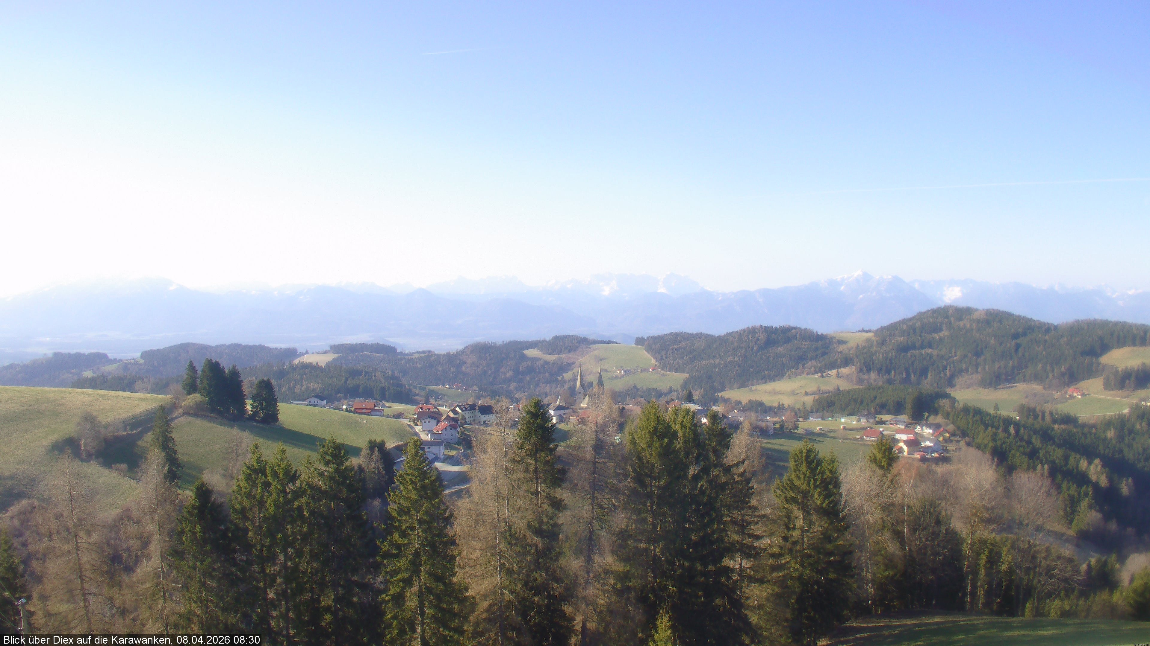 Archiv Foto Webcam Blick auf Diex (Kärnten)