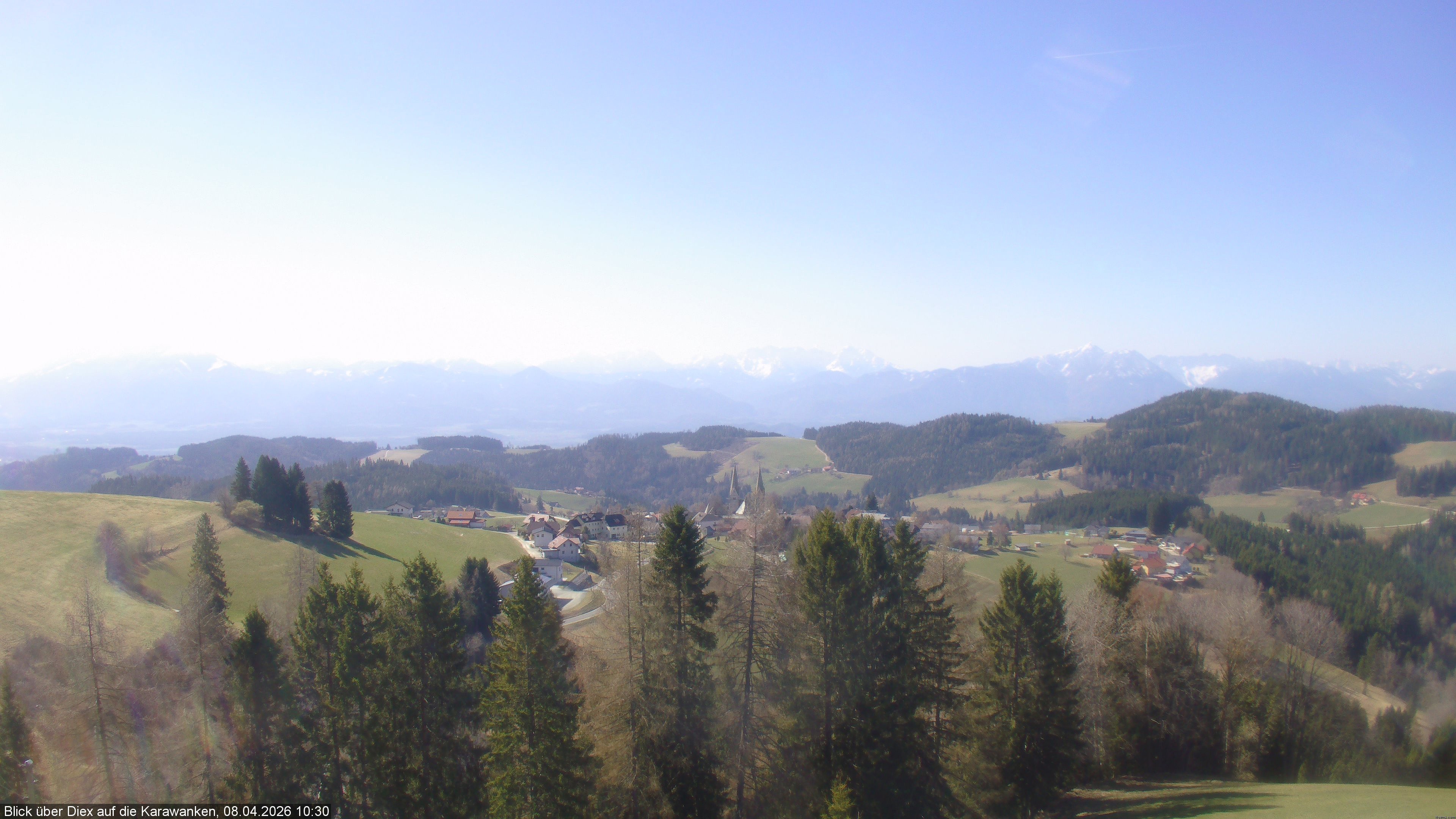 Archiv Foto Webcam Blick auf Diex (Kärnten)