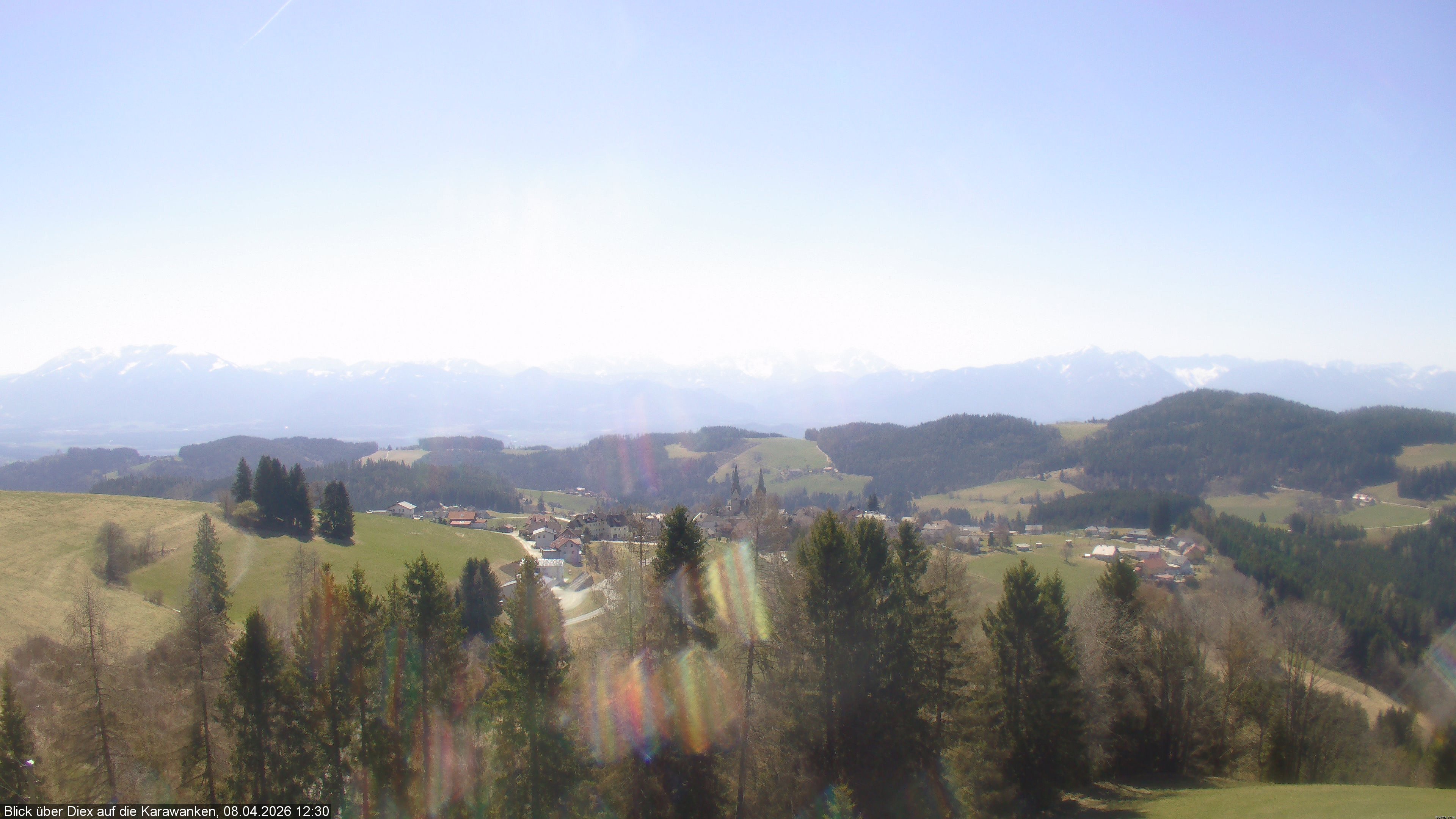 Archiv Foto Webcam Blick auf Diex (Kärnten)