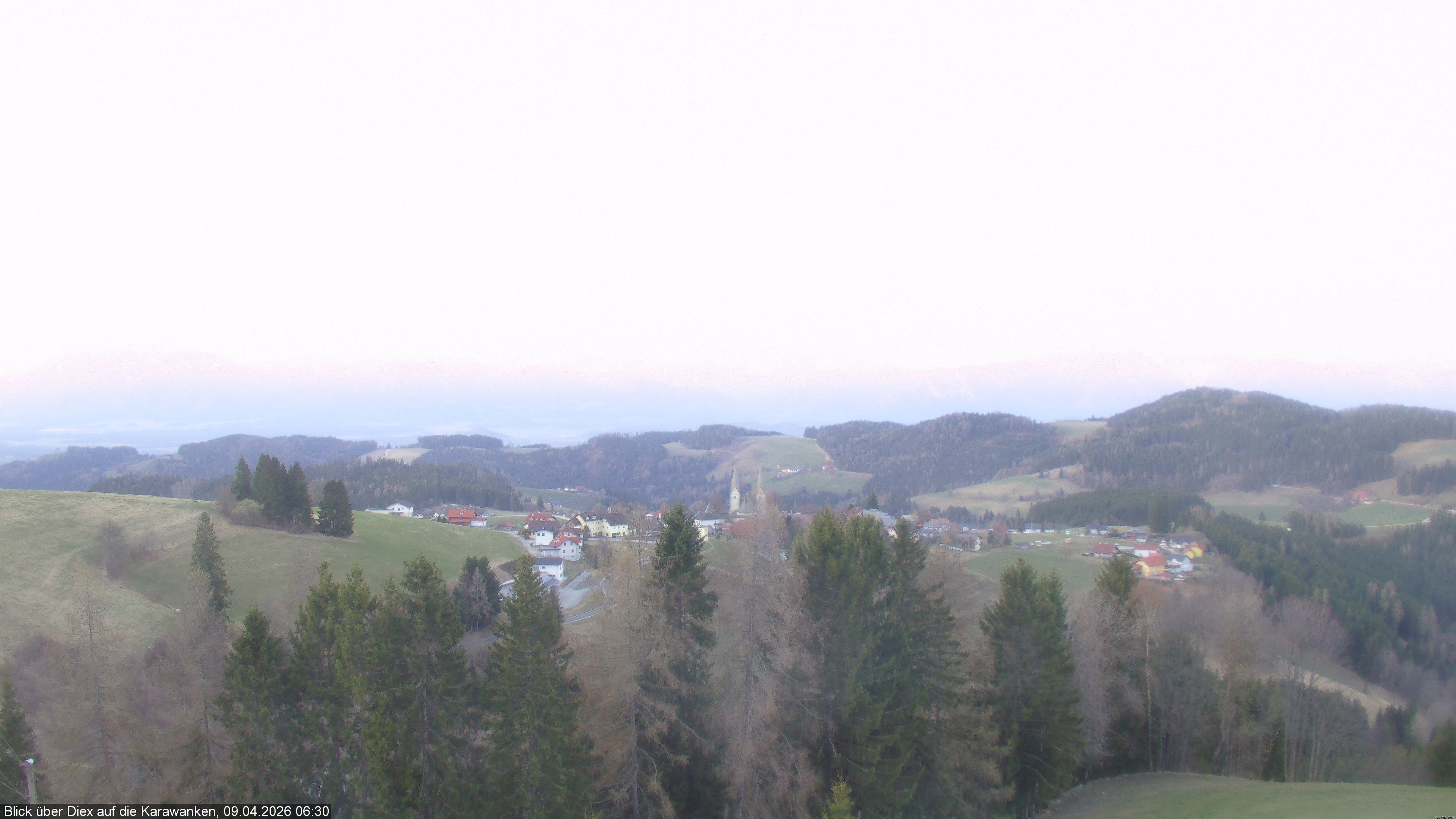 Archiv Foto Webcam Blick auf Diex (Kärnten)