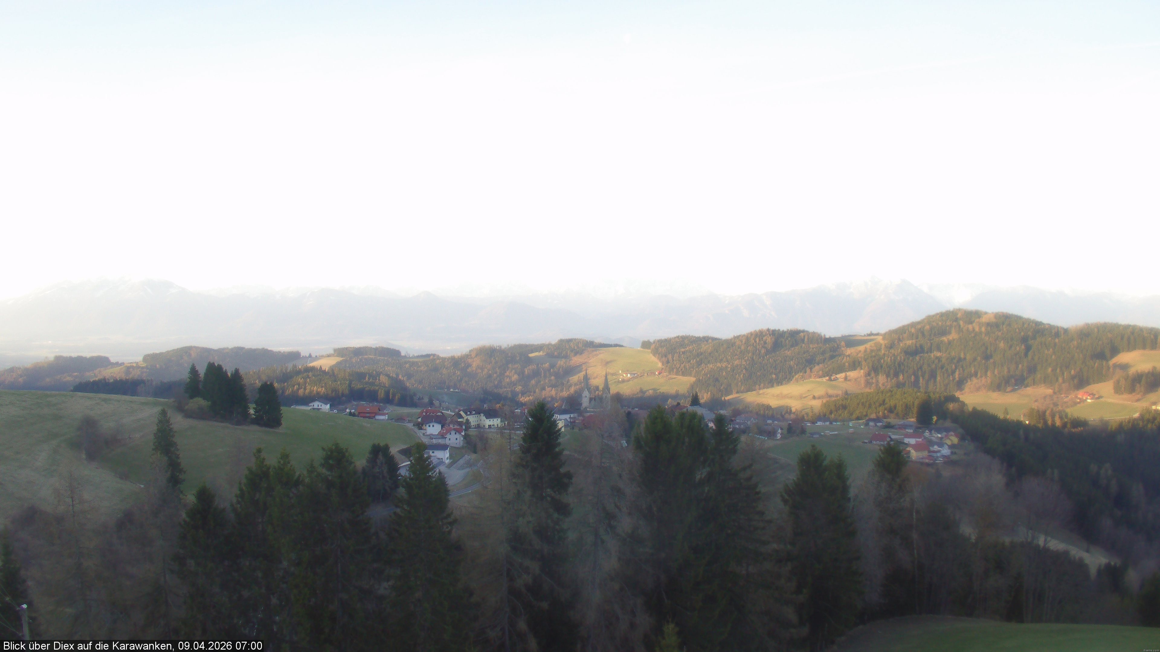Archiv Foto Webcam Blick auf Diex (Kärnten)