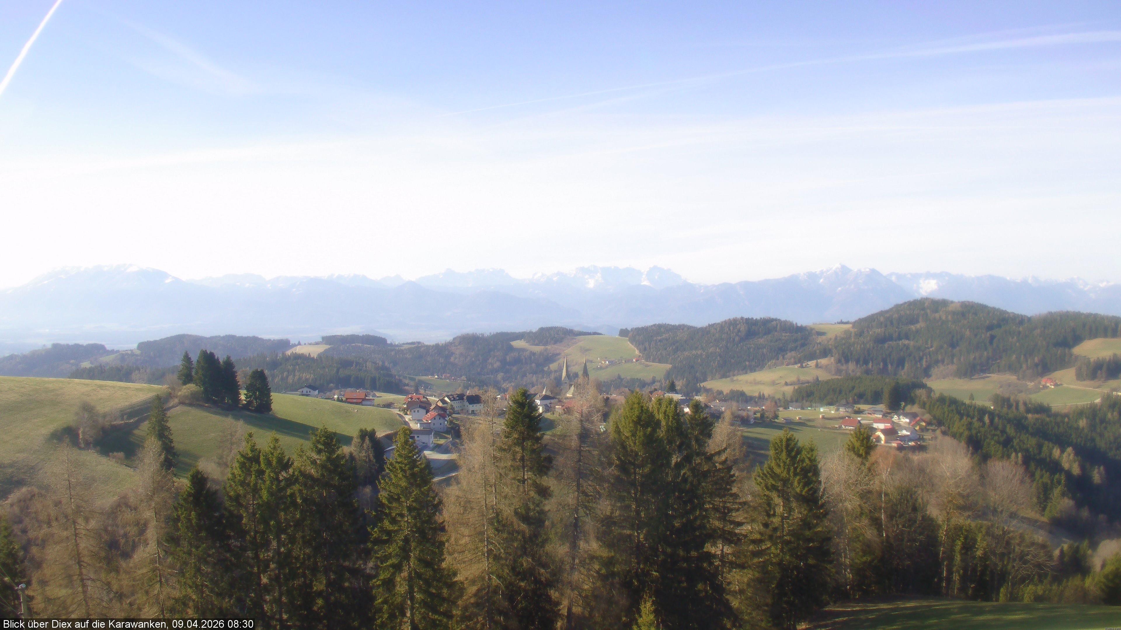 Archiv Foto Webcam Blick auf Diex (Kärnten)