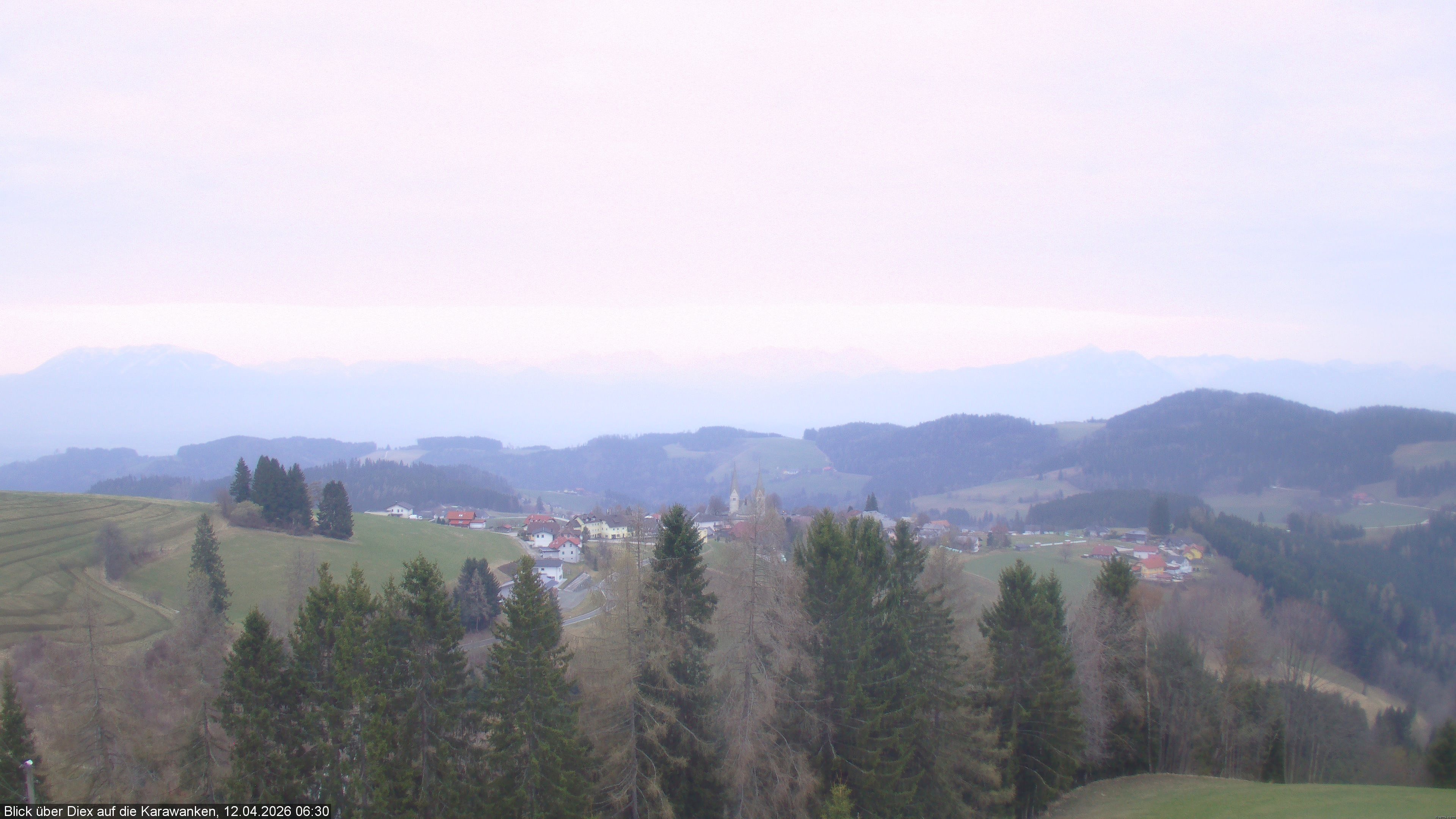 Archiv Foto Webcam Blick auf Diex (Kärnten)