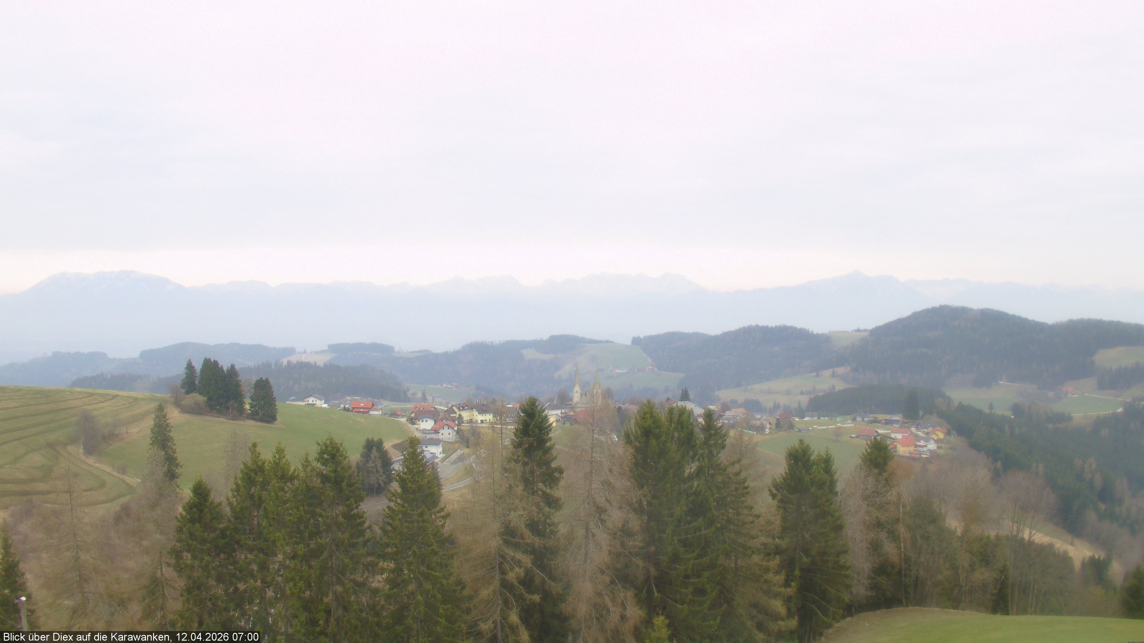 Archiv Foto Webcam Blick auf Diex (Kärnten)