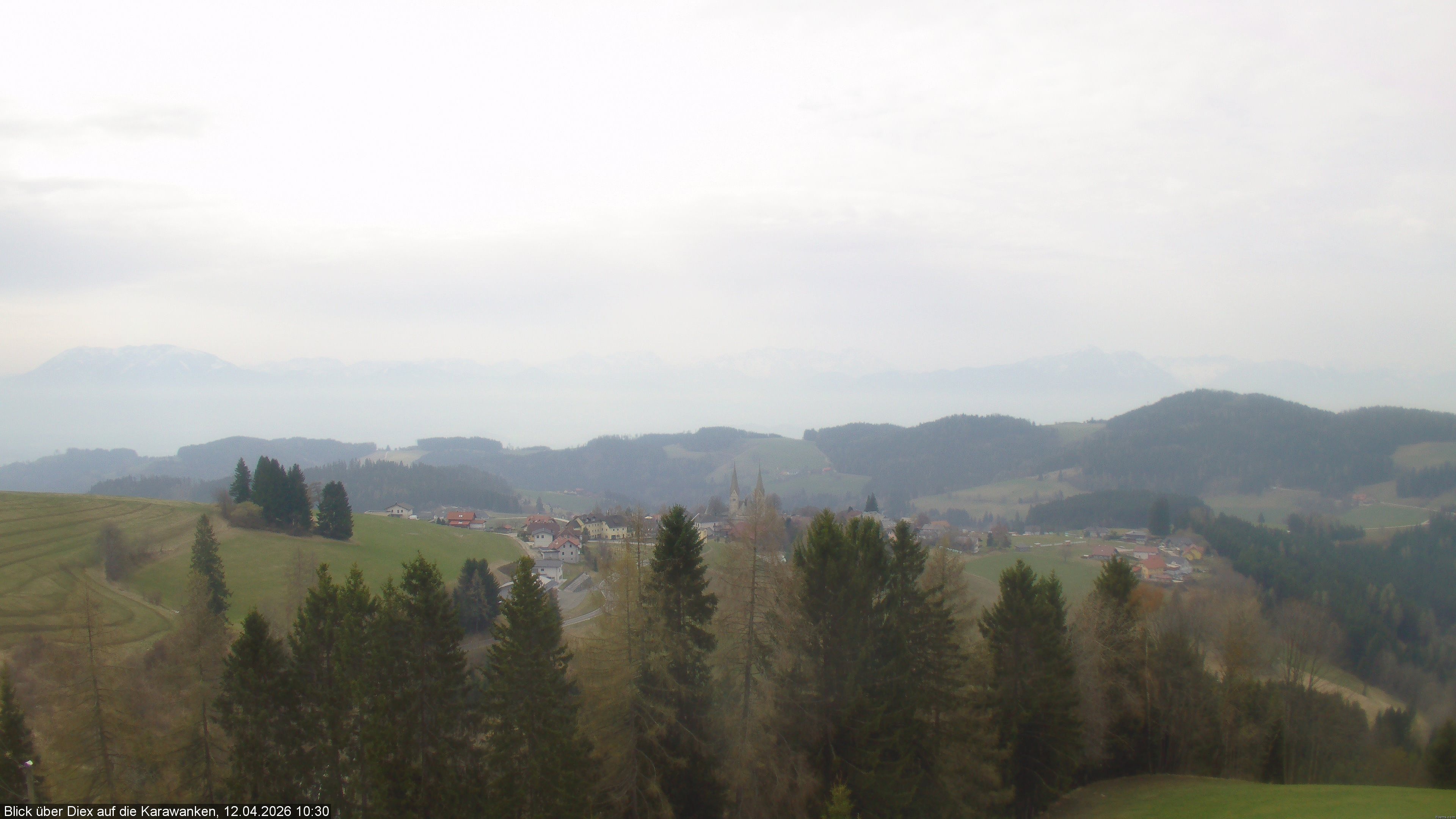 Archiv Foto Webcam Blick auf Diex (Kärnten)