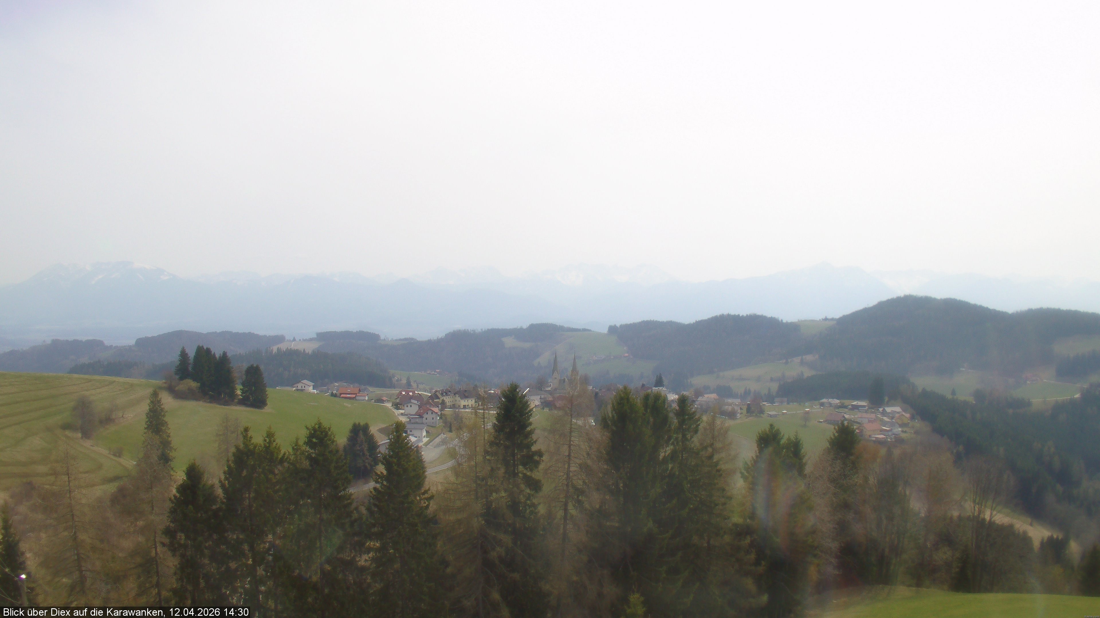 Archiv Foto Webcam Blick auf Diex (Kärnten)