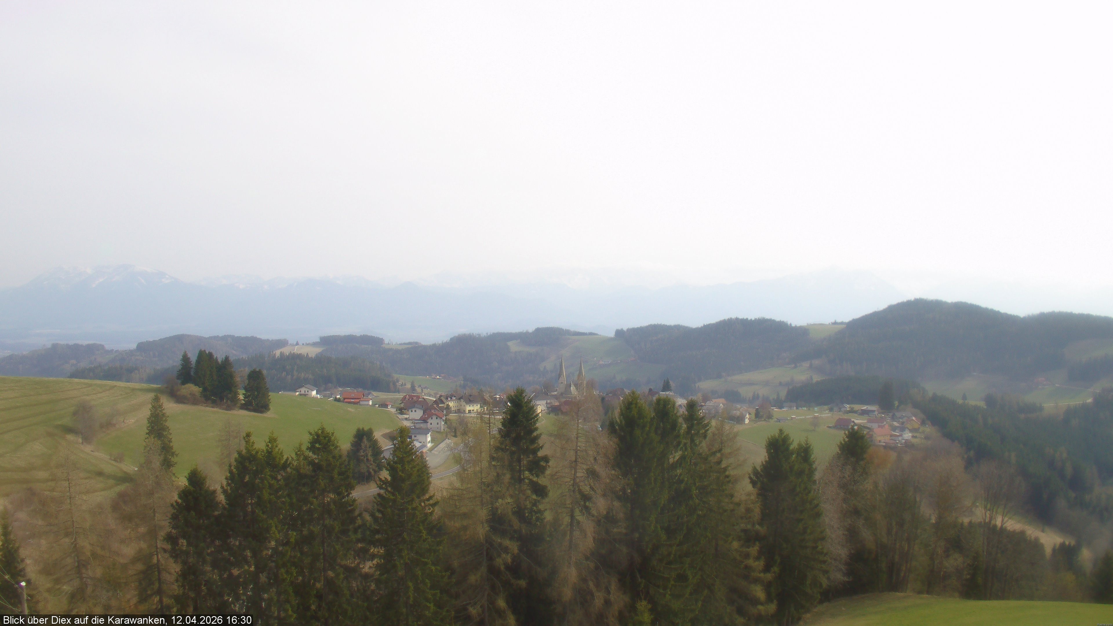 Archiv Foto Webcam Blick auf Diex (Kärnten)