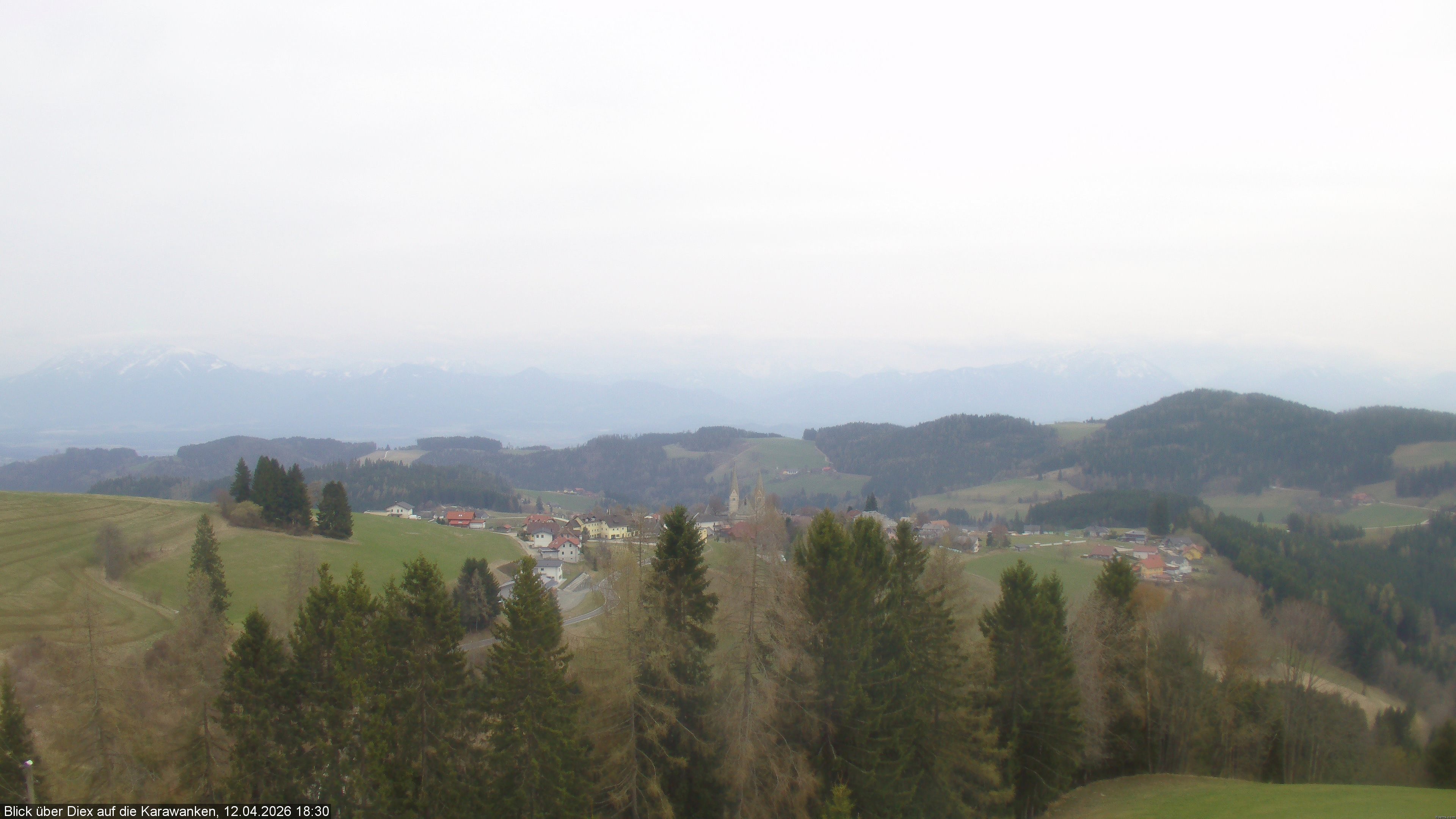 Archiv Foto Webcam Blick auf Diex (Kärnten)