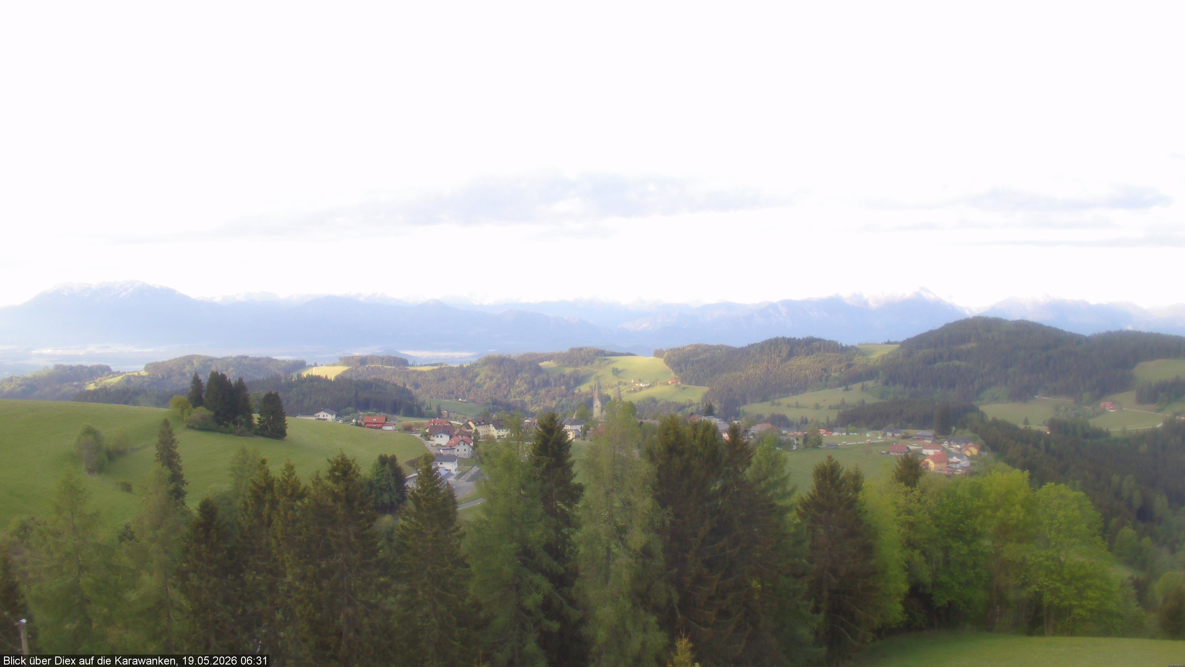 Archiv Foto Webcam Blick auf Diex (Kärnten)