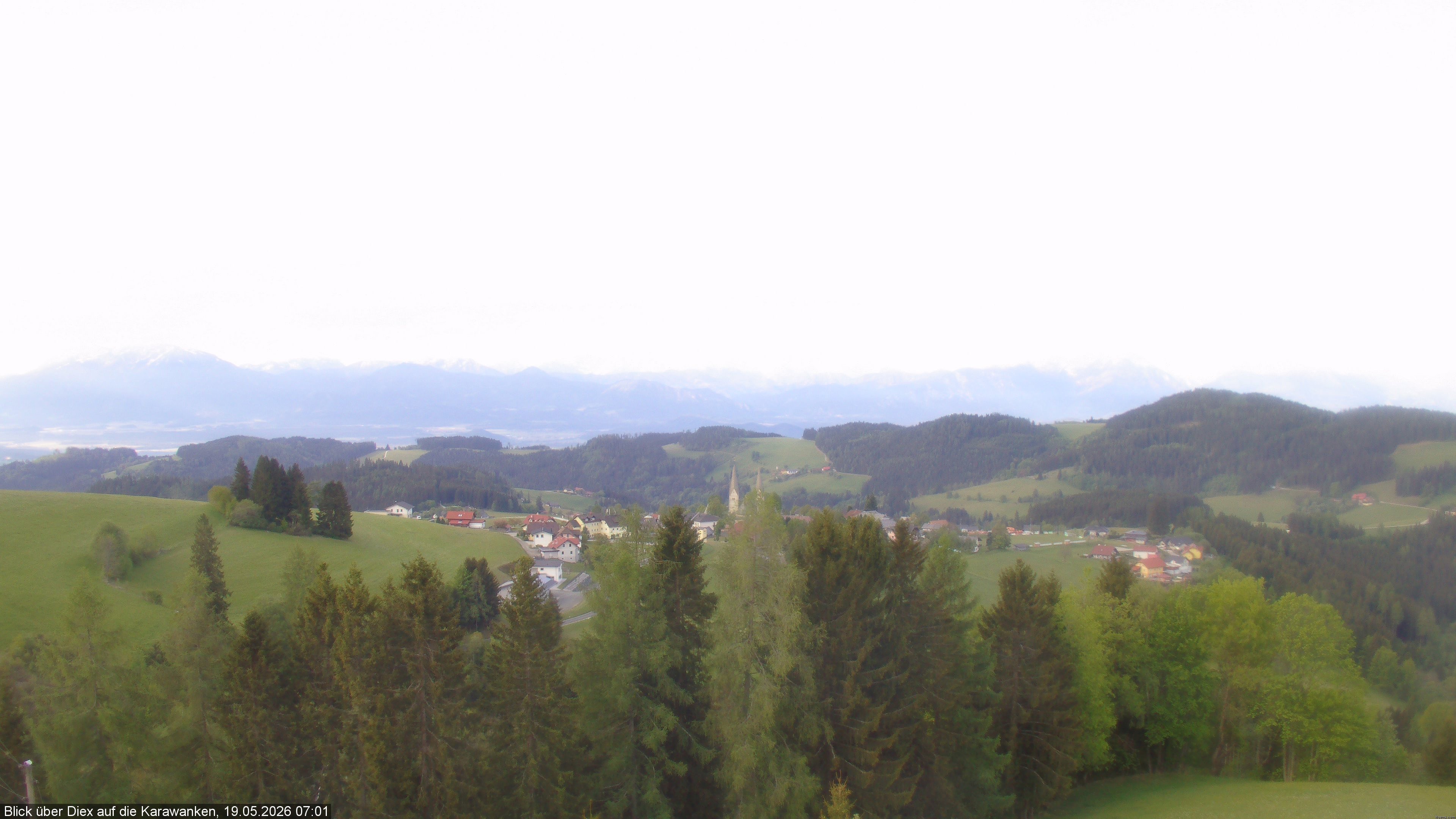 Archiv Foto Webcam Blick auf Diex (Kärnten)