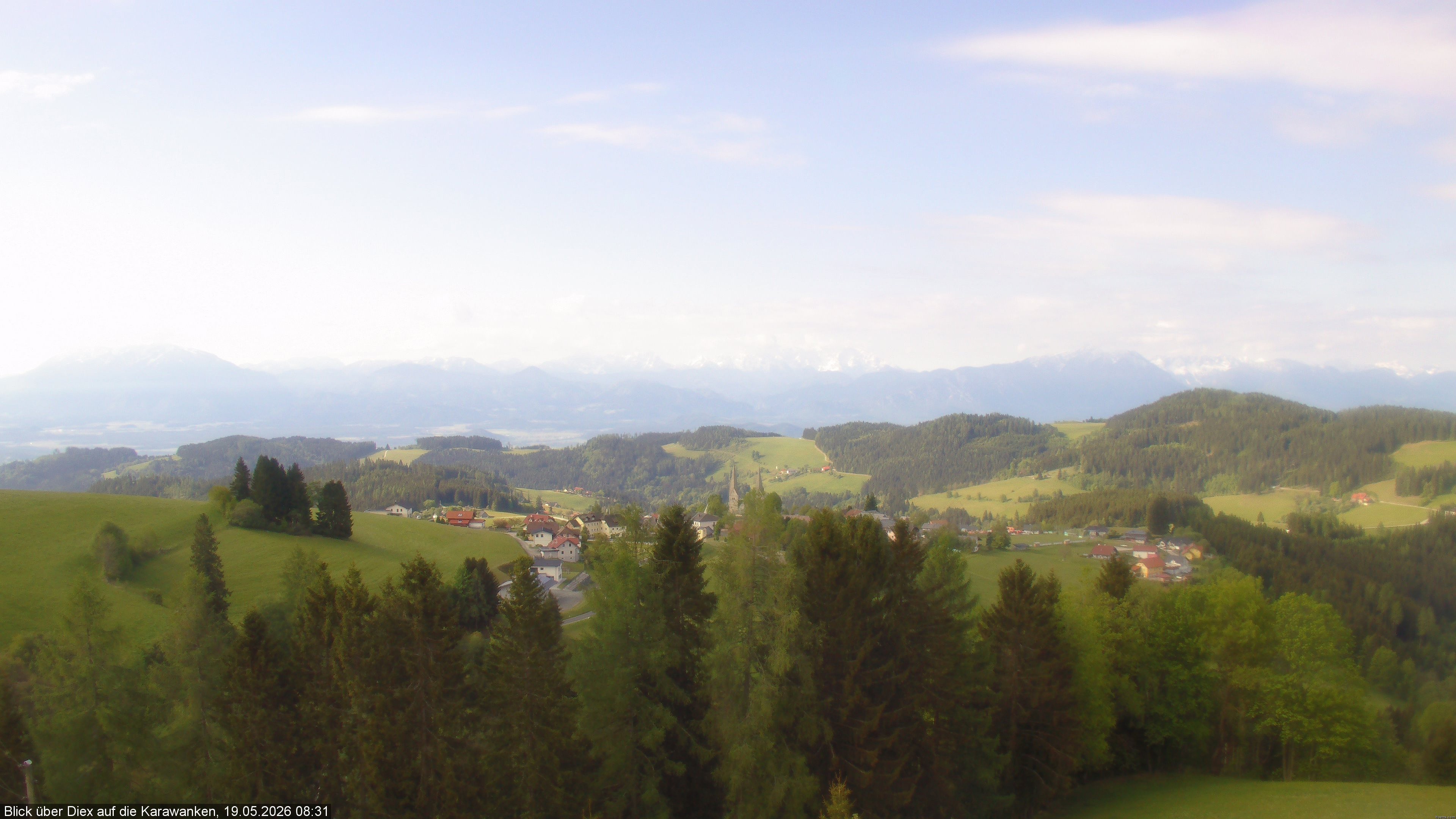 Archiv Foto Webcam Blick auf Diex (Kärnten)