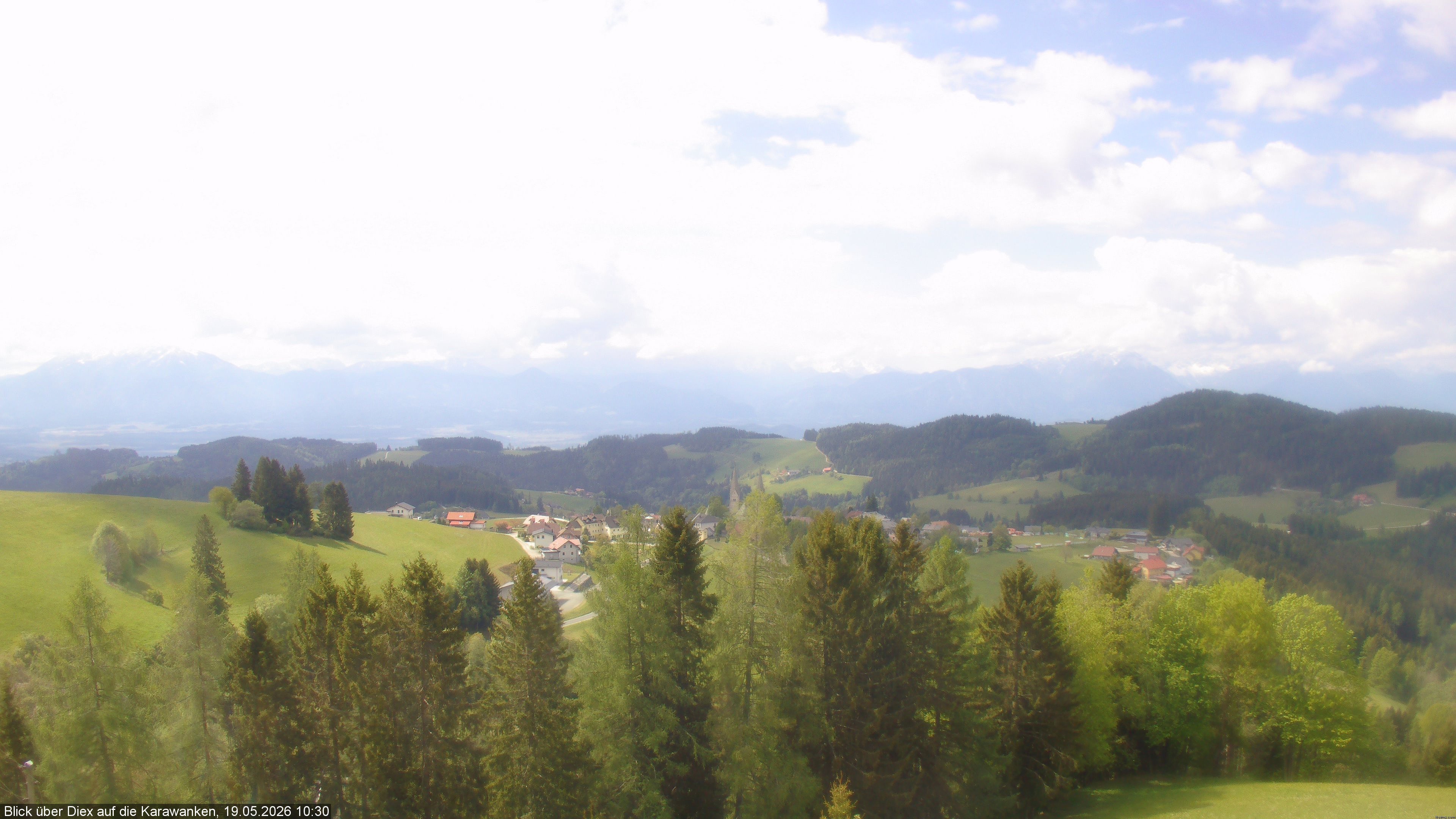Archiv Foto Webcam Blick auf Diex (Kärnten)