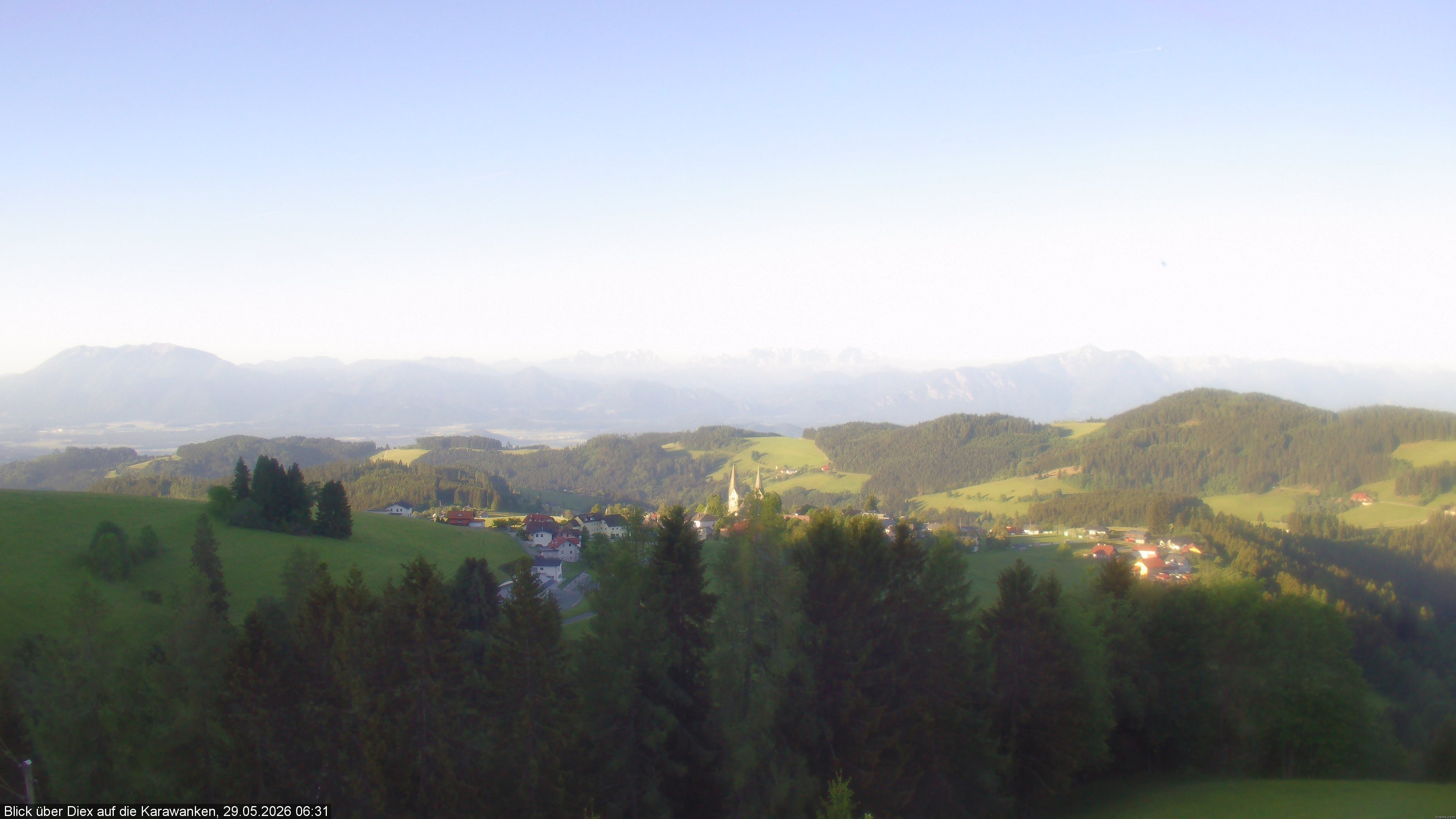 Archiv Foto Webcam Blick auf Diex (Kärnten)