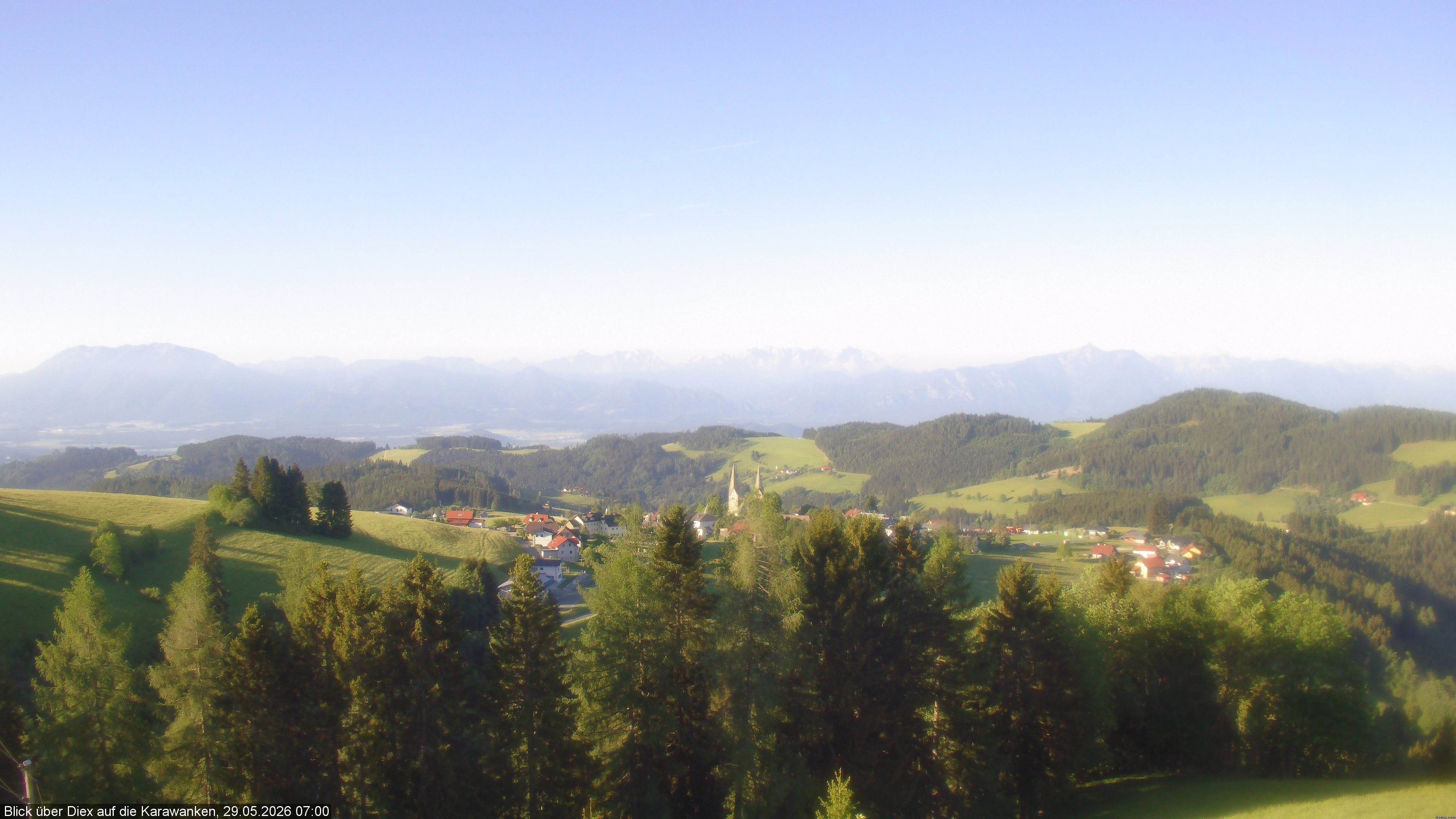Archiv Foto Webcam Blick auf Diex (Kärnten)