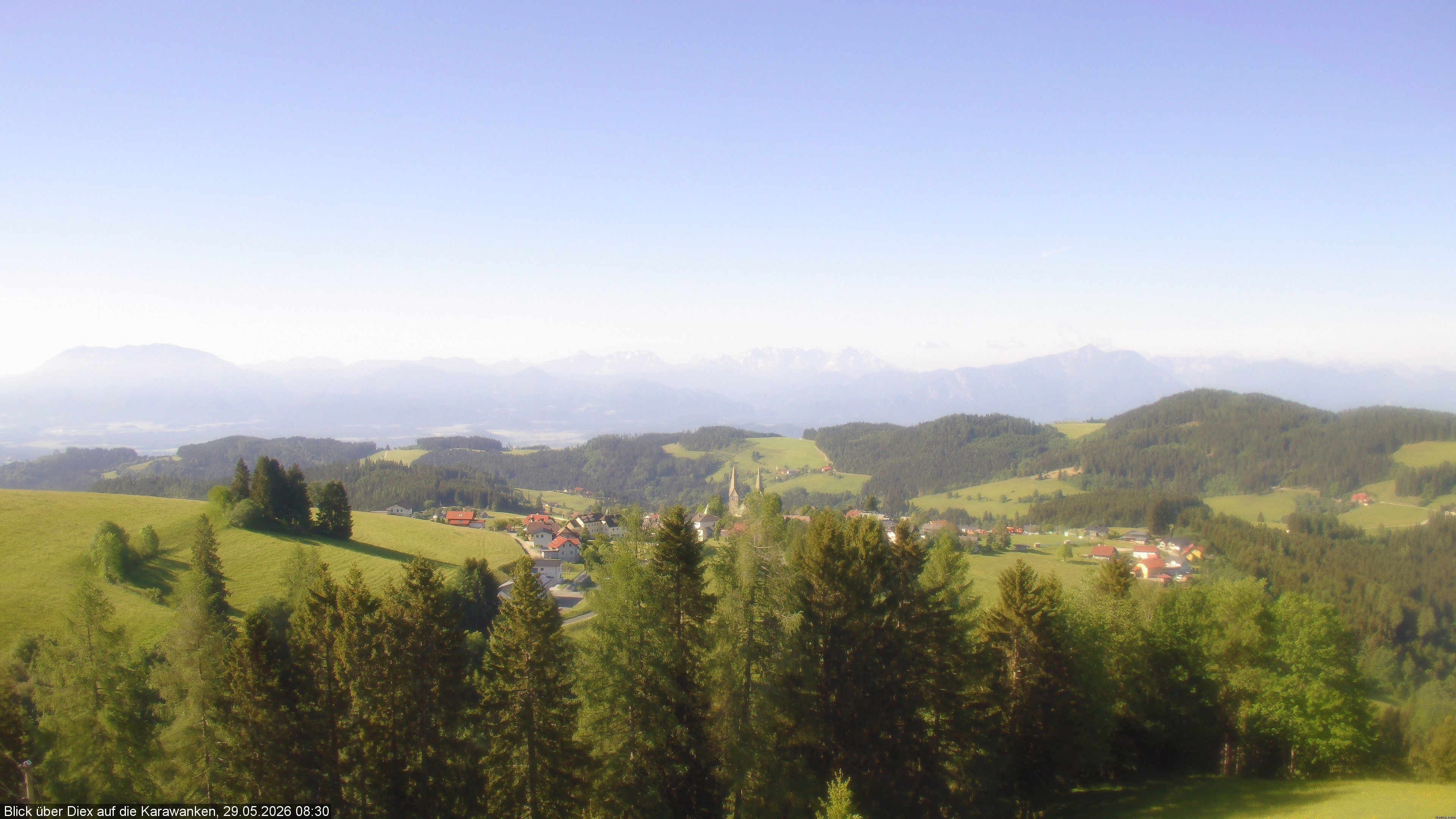 Archiv Foto Webcam Blick auf Diex (Kärnten)