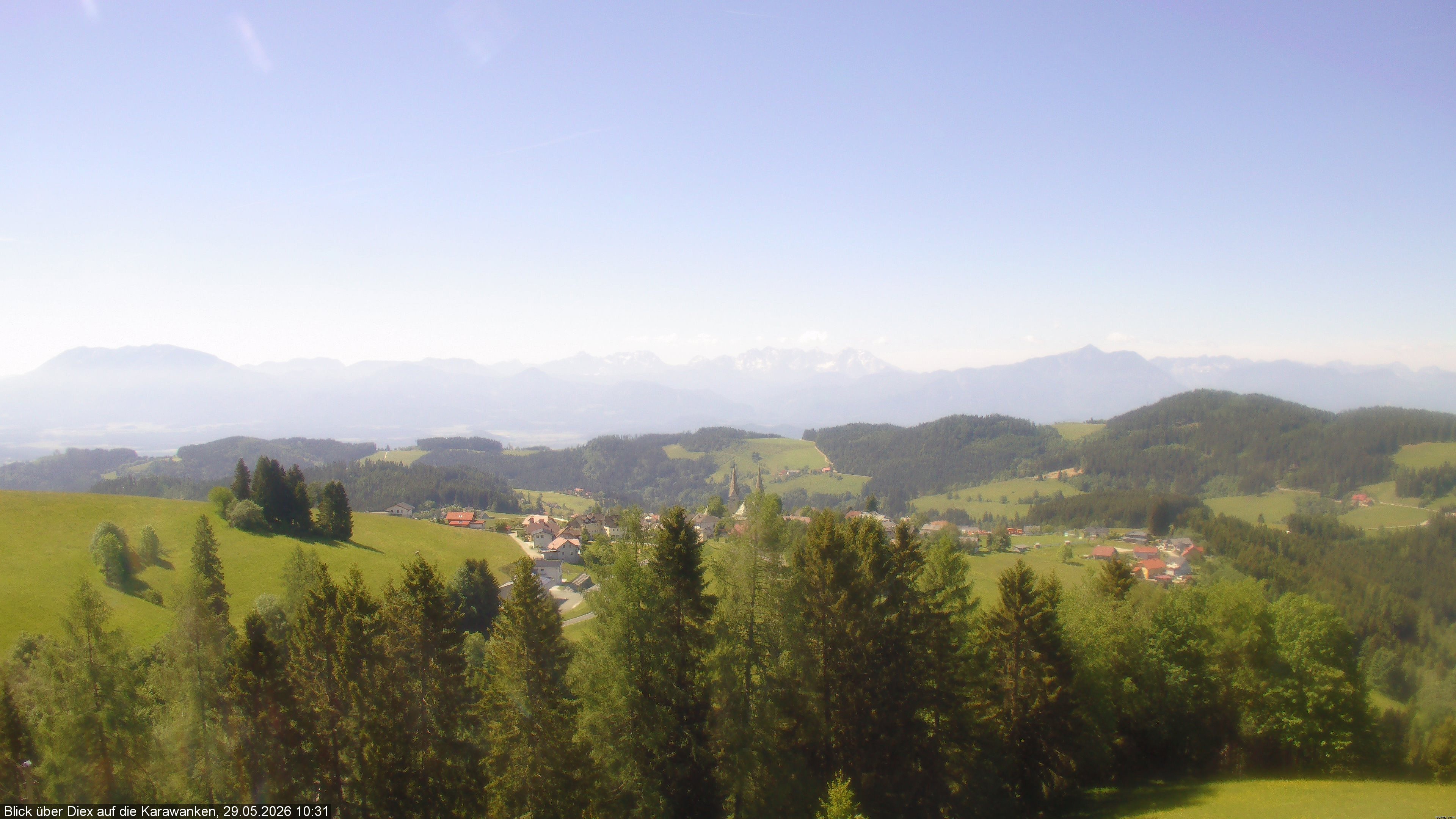 Archiv Foto Webcam Blick auf Diex (Kärnten)