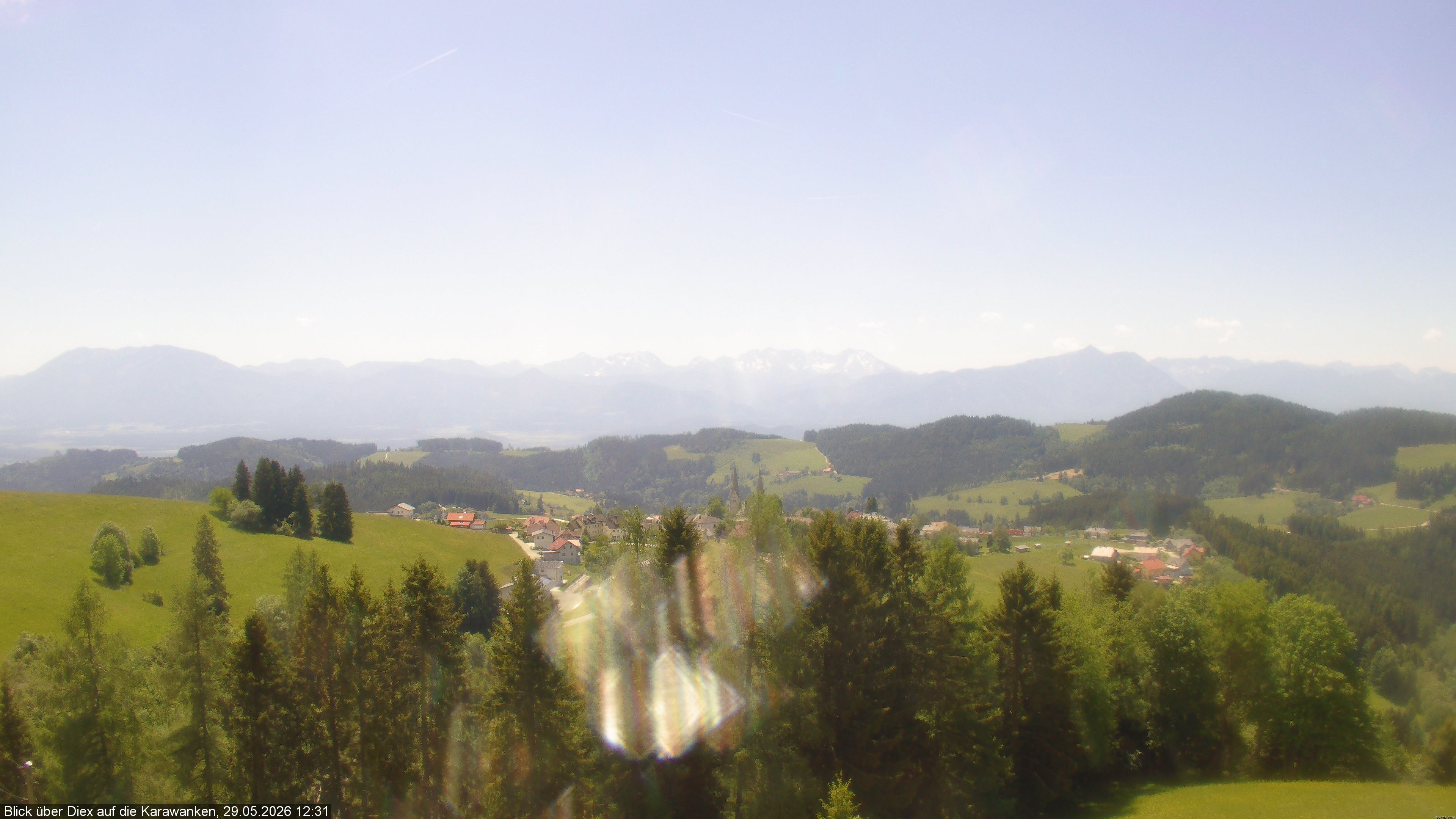 Archiv Foto Webcam Blick auf Diex (Kärnten)