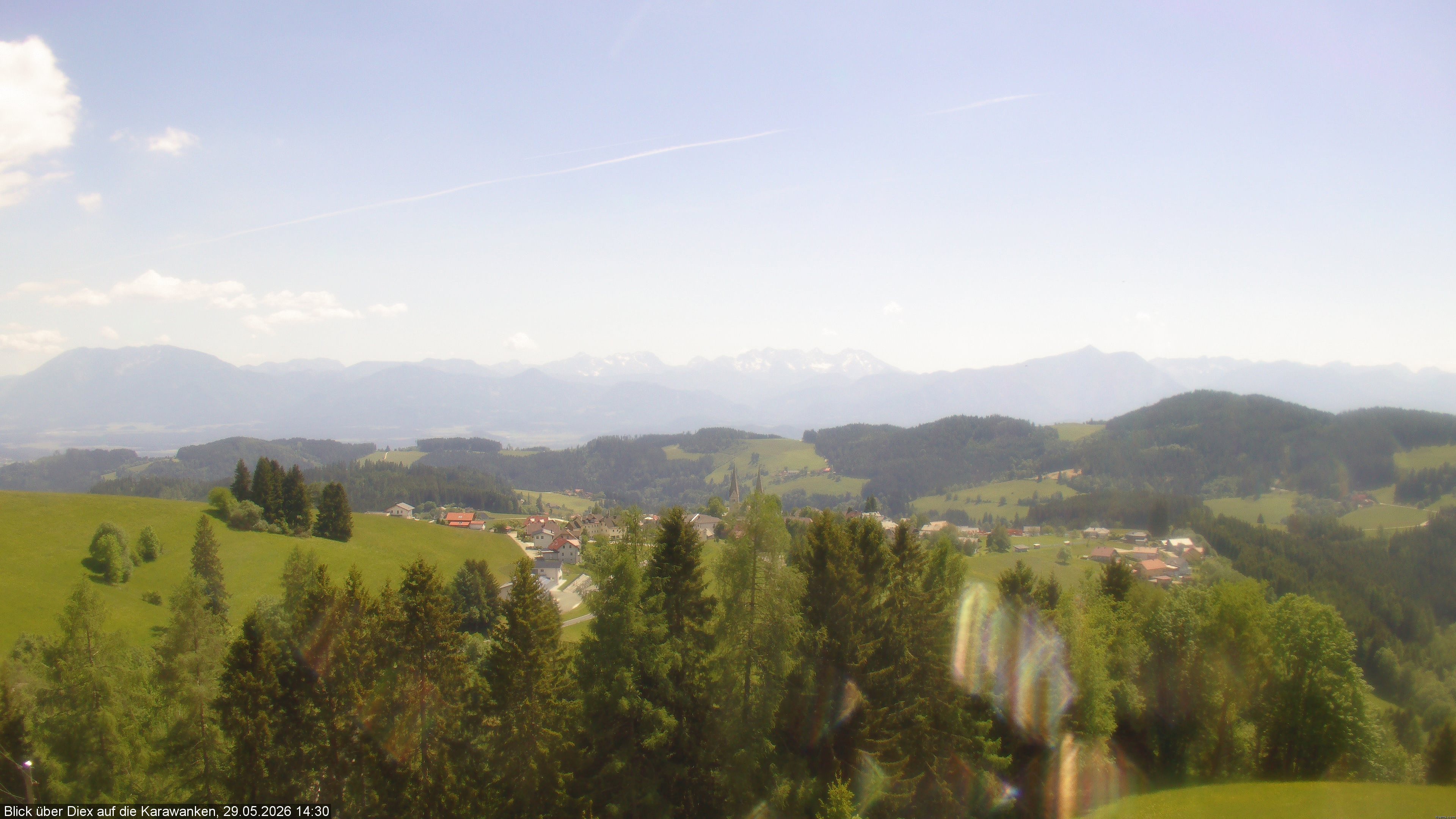Archiv Foto Webcam Blick auf Diex (Kärnten)