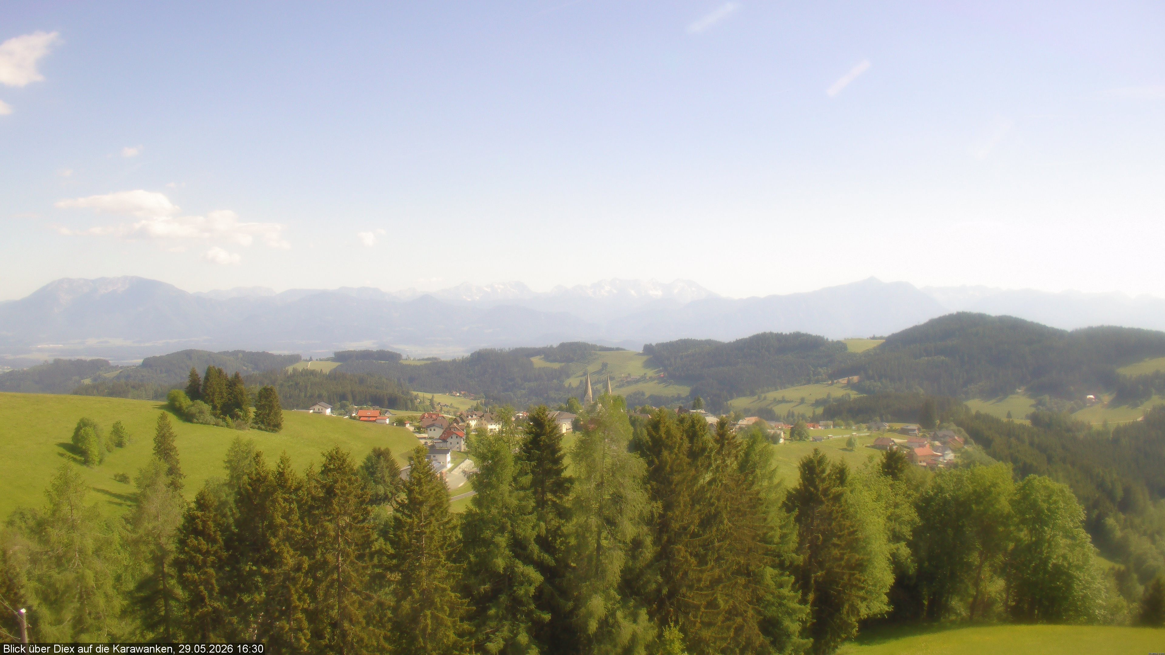 Archiv Foto Webcam Blick auf Diex (Kärnten)