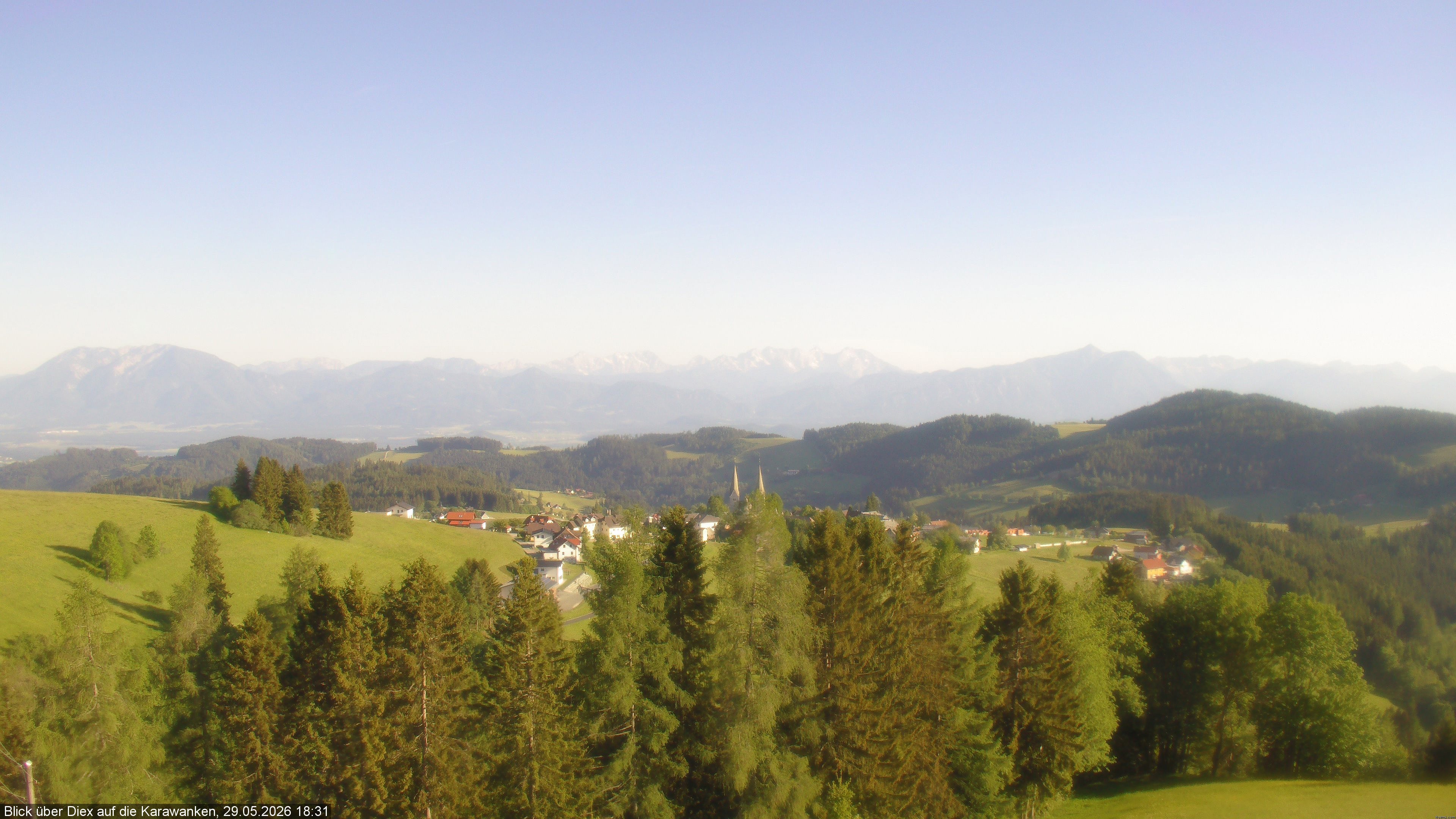Archiv Foto Webcam Blick auf Diex (Kärnten)