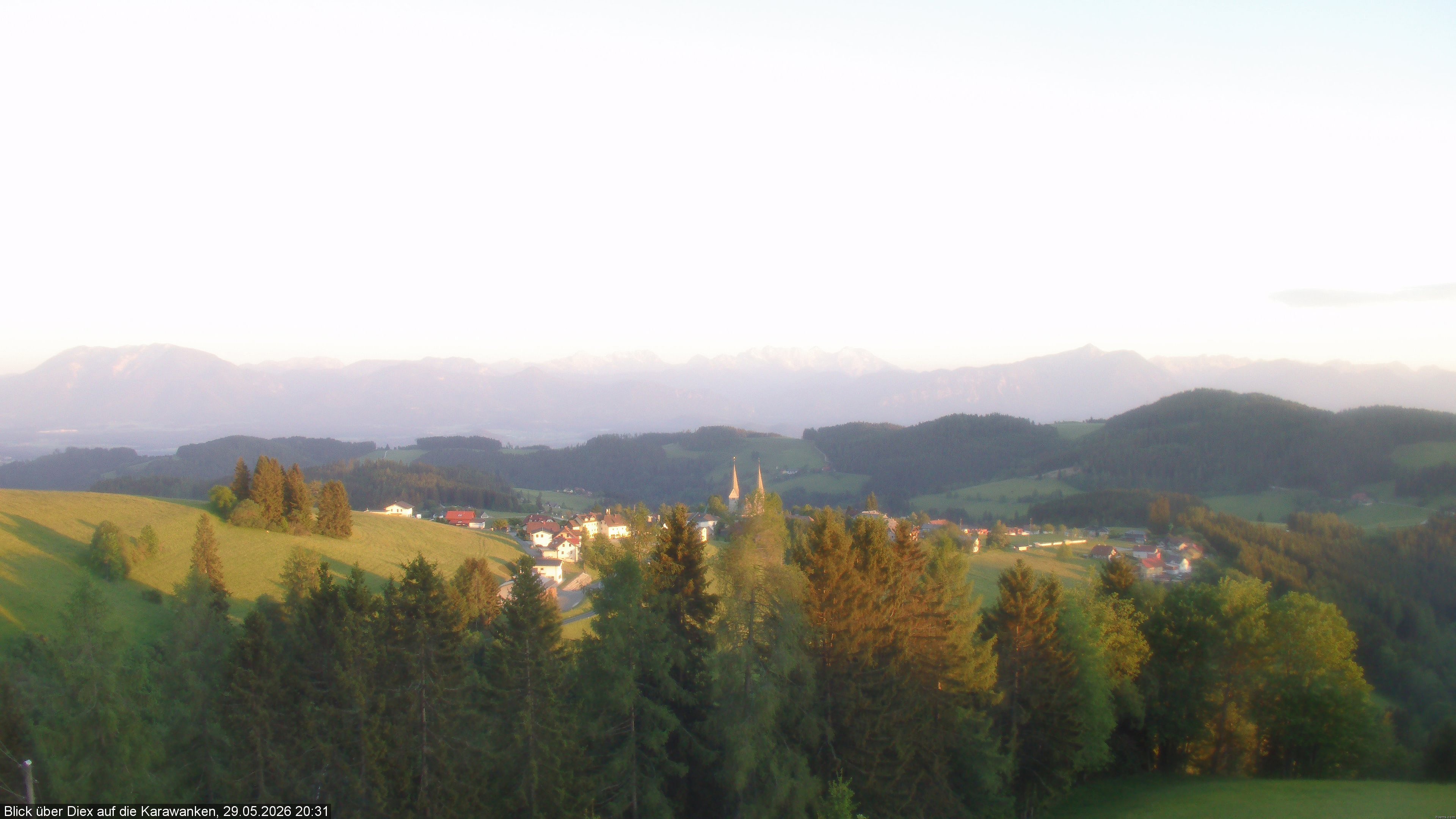 Archiv Foto Webcam Blick auf Diex (Kärnten)