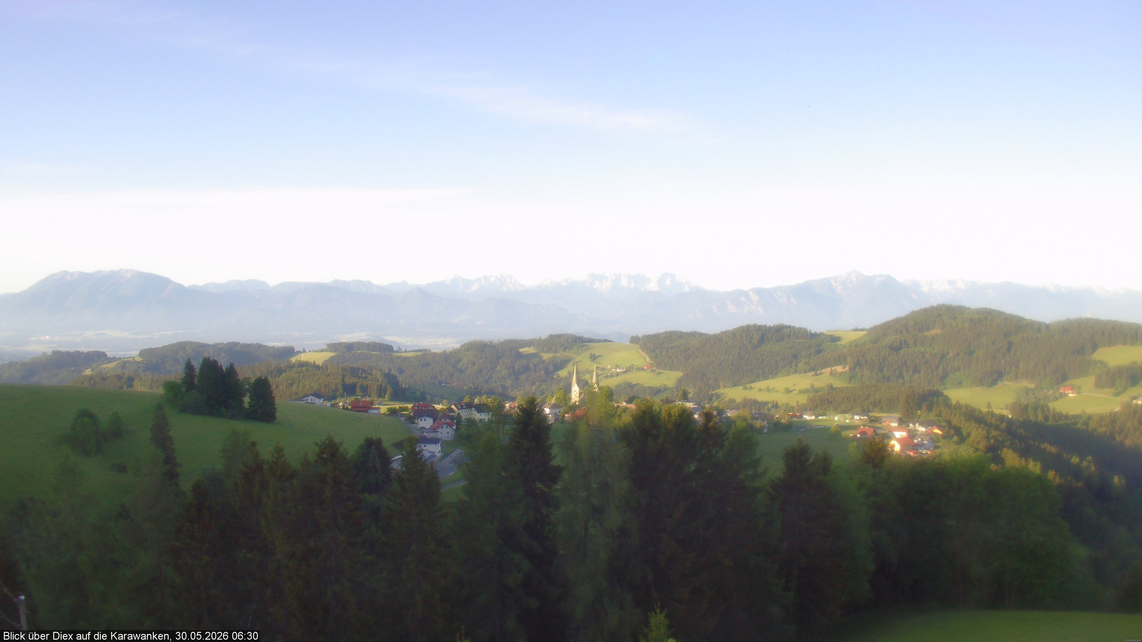 Archiv Foto Webcam Blick auf Diex (Kärnten)