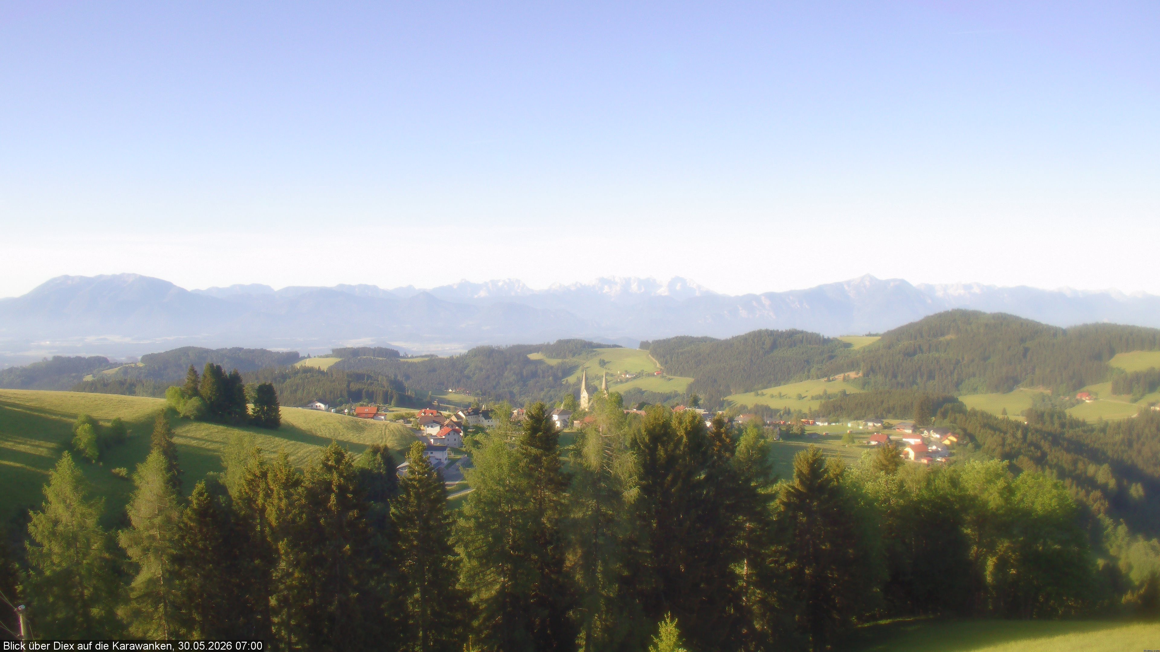 Archiv Foto Webcam Blick auf Diex (Kärnten)