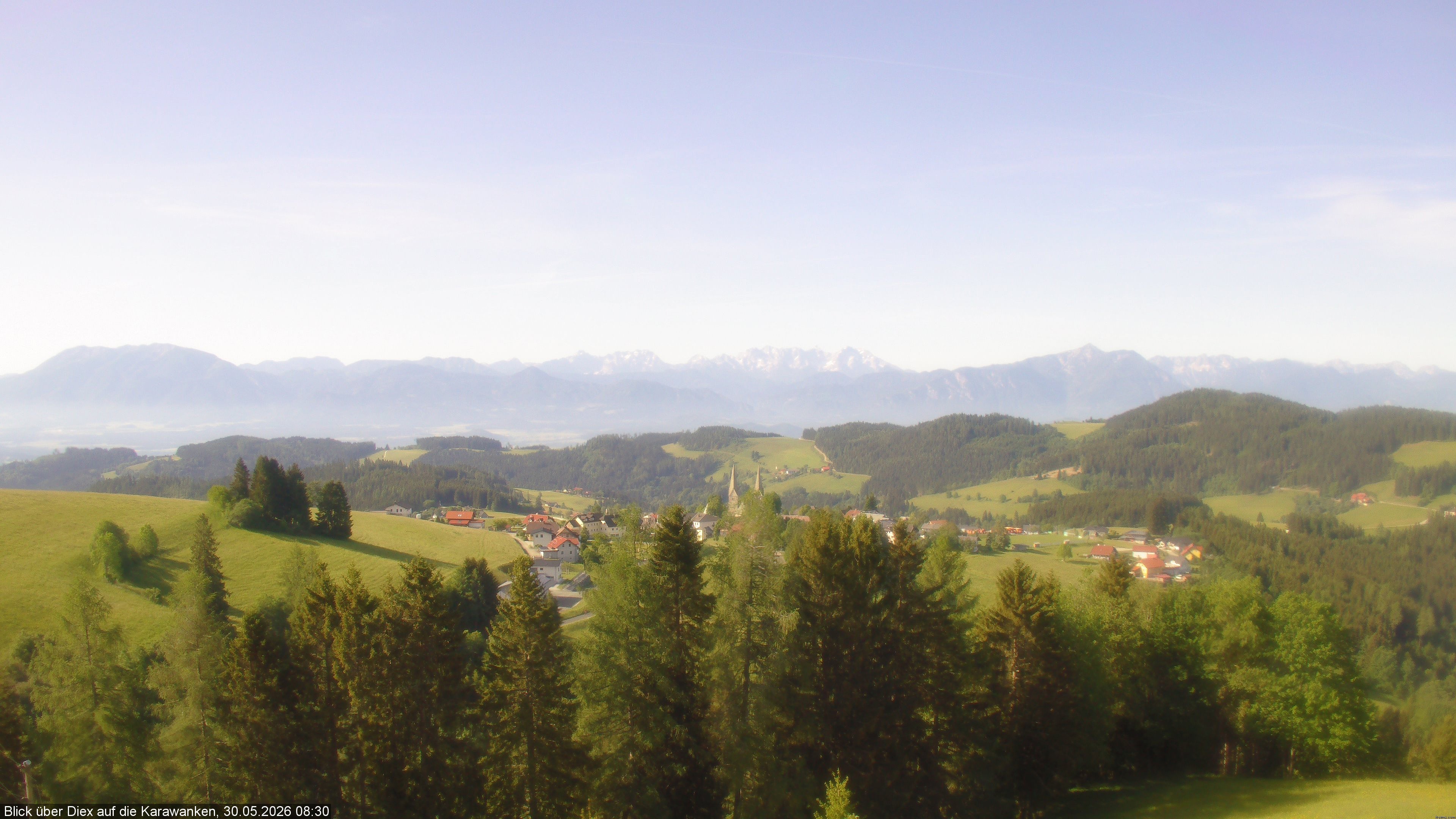 Archiv Foto Webcam Blick auf Diex (Kärnten)