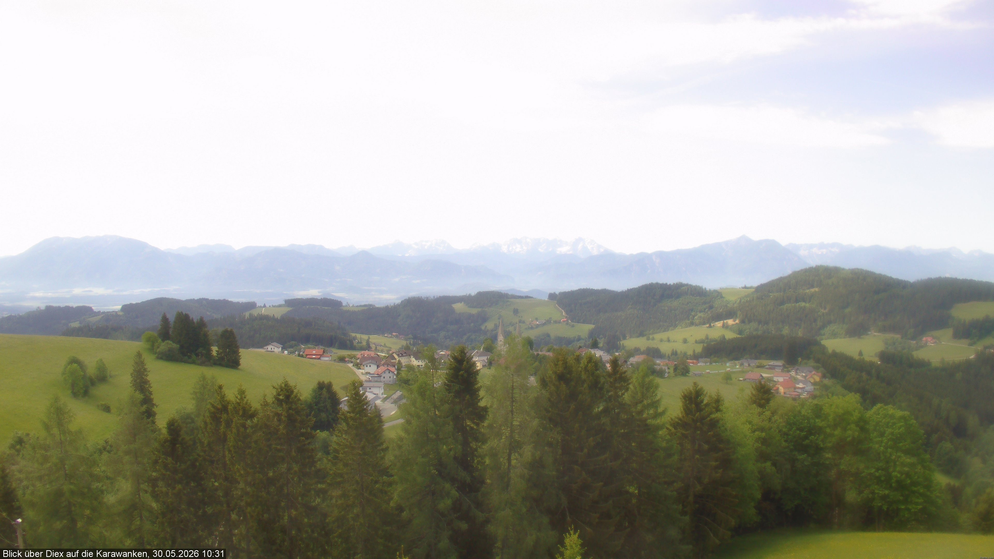 Archiv Foto Webcam Blick auf Diex (Kärnten)