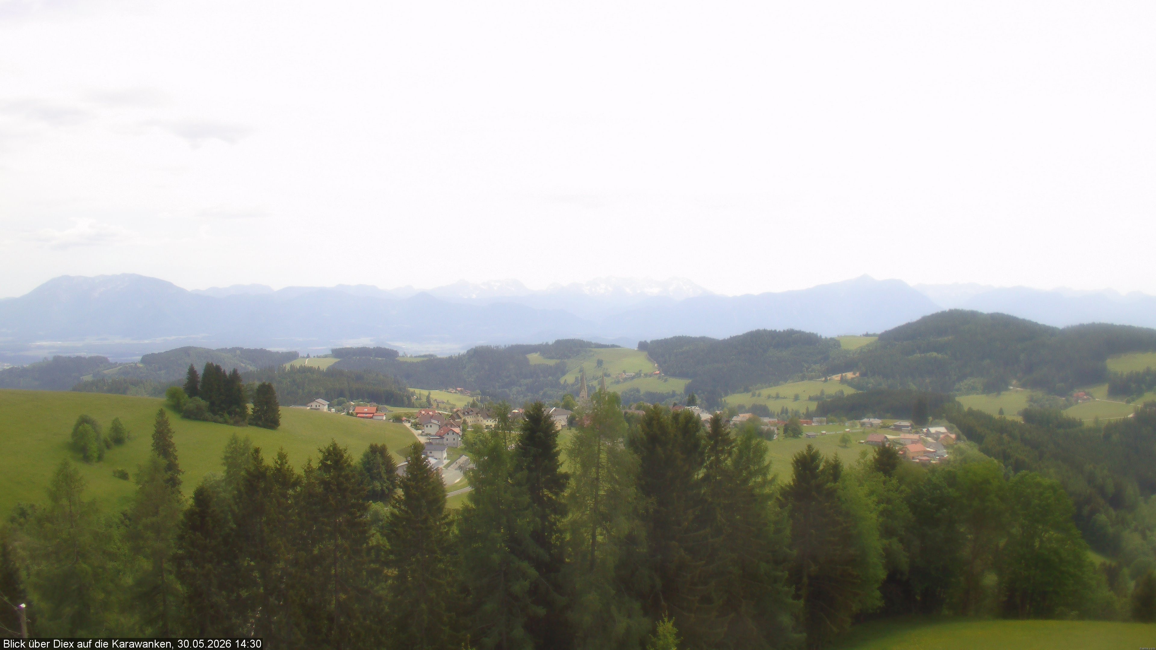 Archiv Foto Webcam Blick auf Diex (Kärnten)