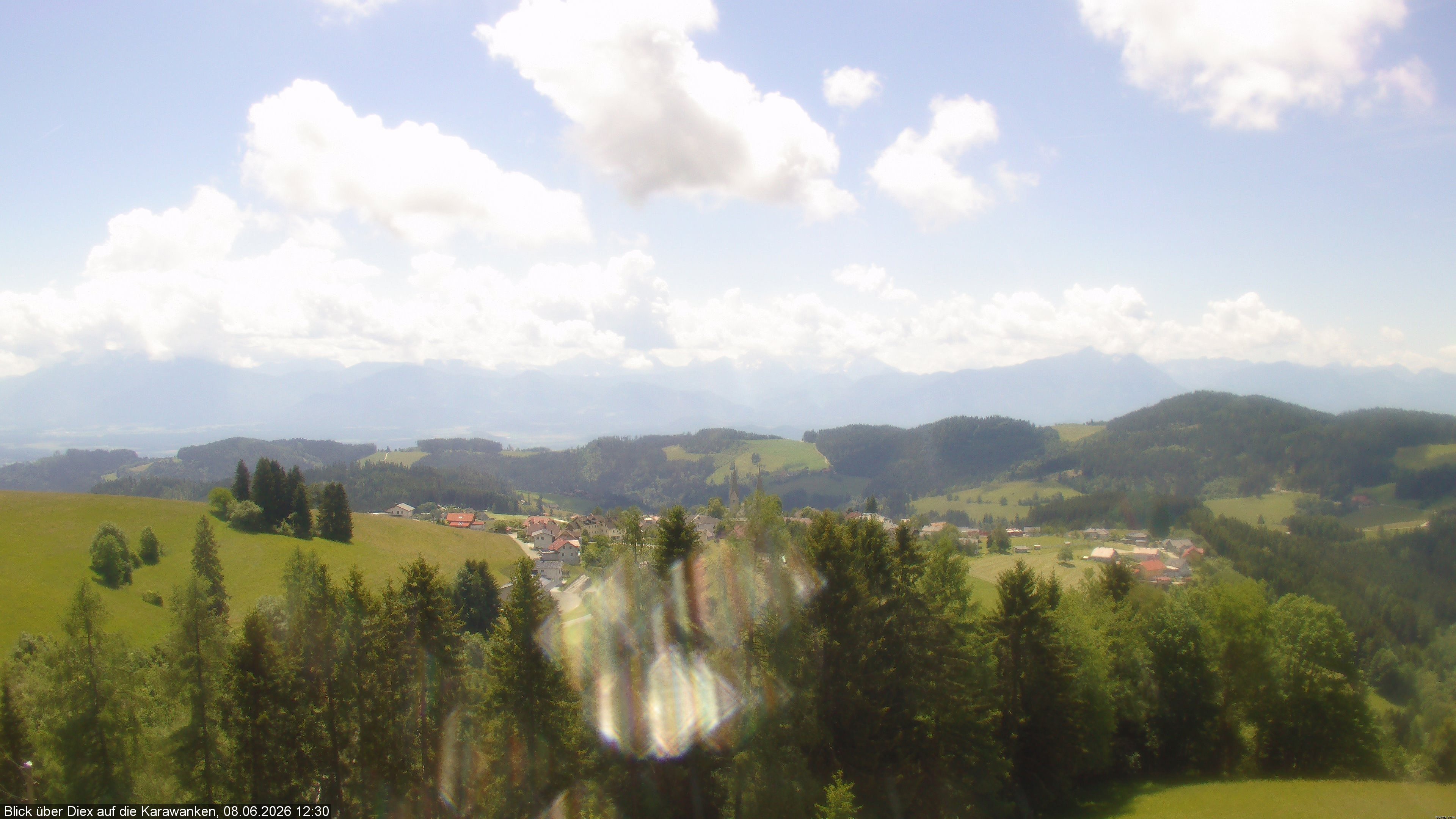 Archiv Foto Webcam Blick auf Diex (Kärnten)