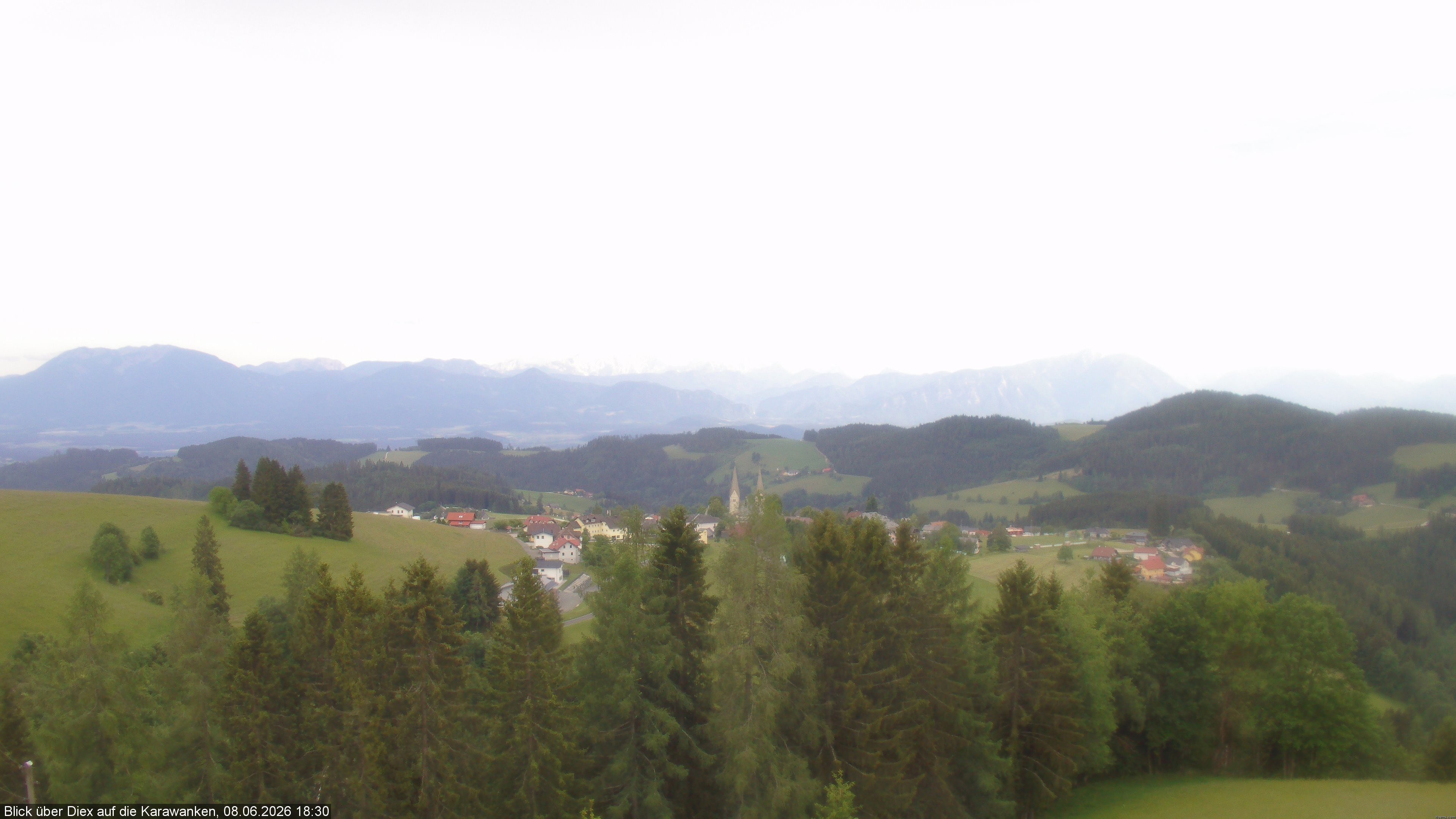 Archiv Foto Webcam Blick auf Diex (Kärnten)