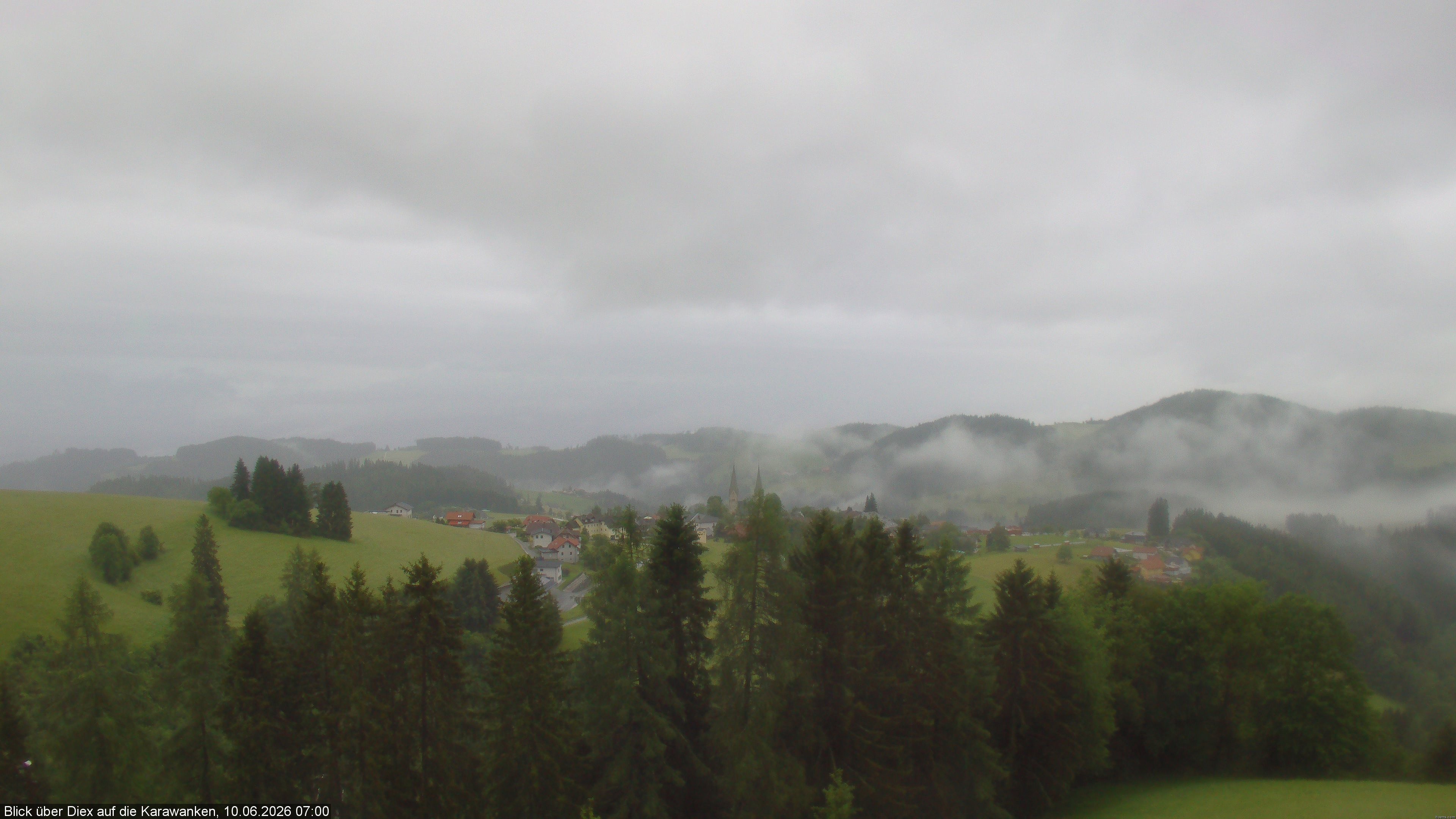 Archiv Foto Webcam Blick auf Diex (Kärnten)