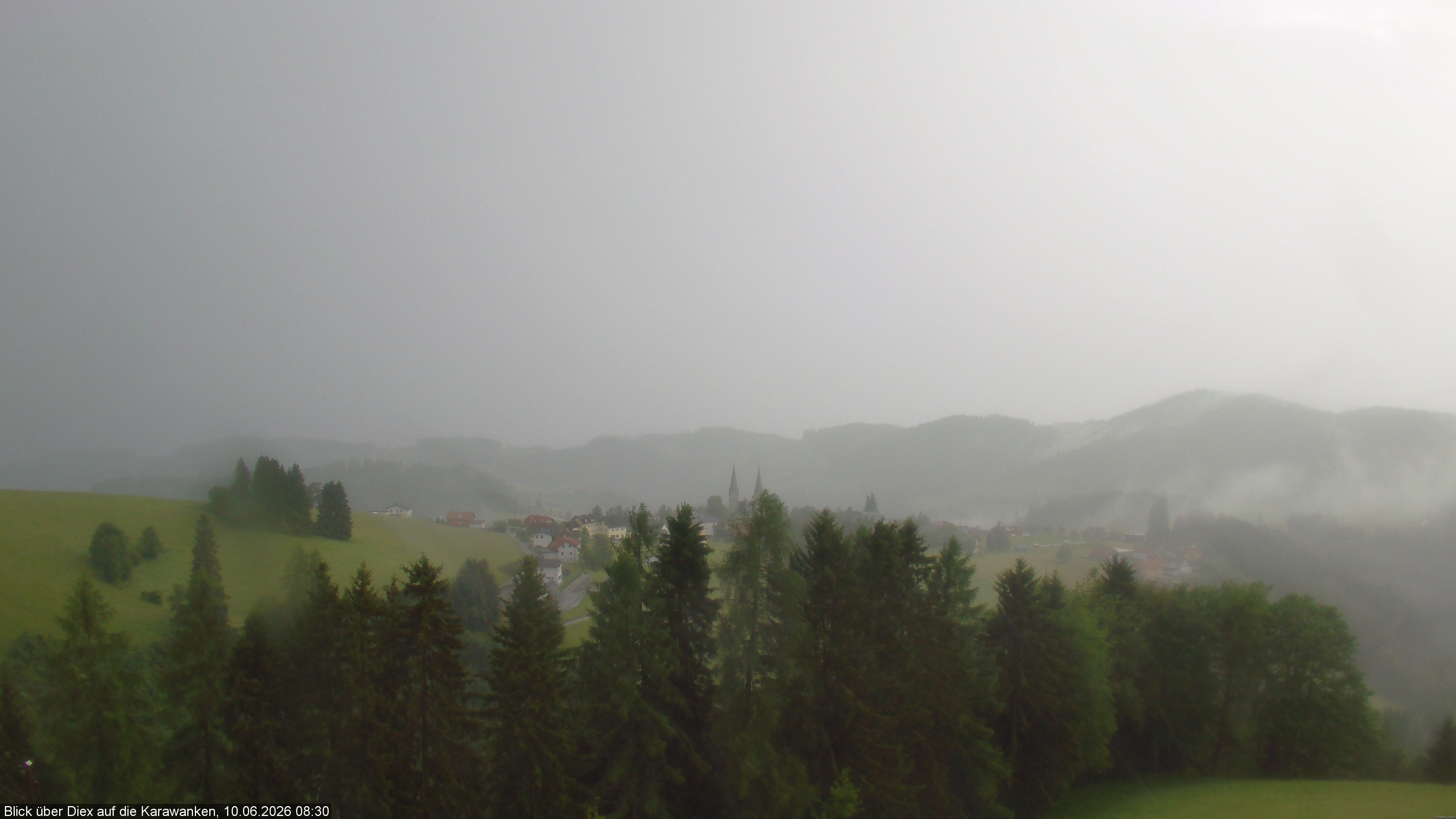 Archiv Foto Webcam Blick auf Diex (Kärnten)