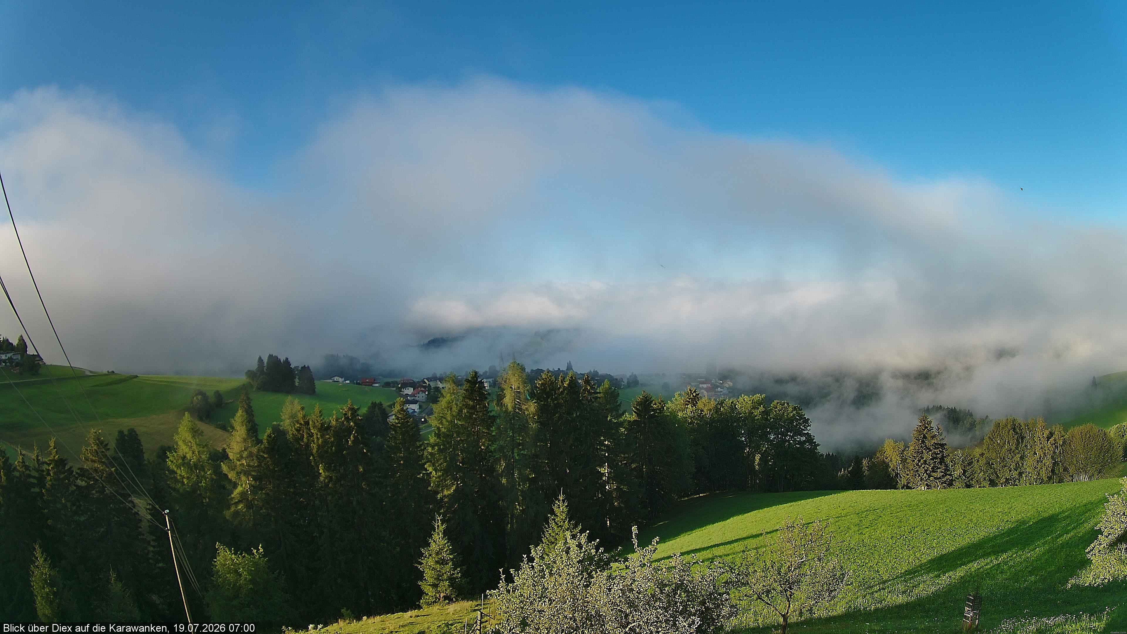 Archiv Foto Webcam Blick auf Diex (Kärnten)