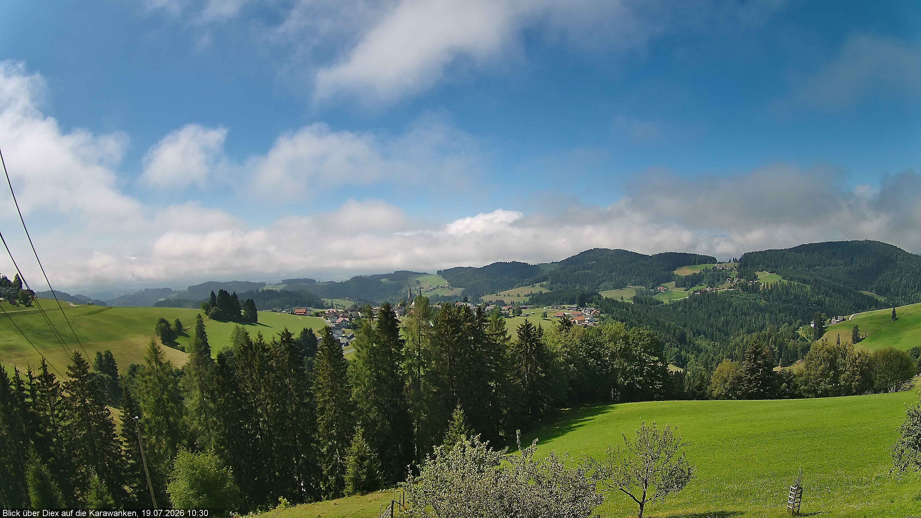Archiv Foto Webcam Blick auf Diex (Kärnten)